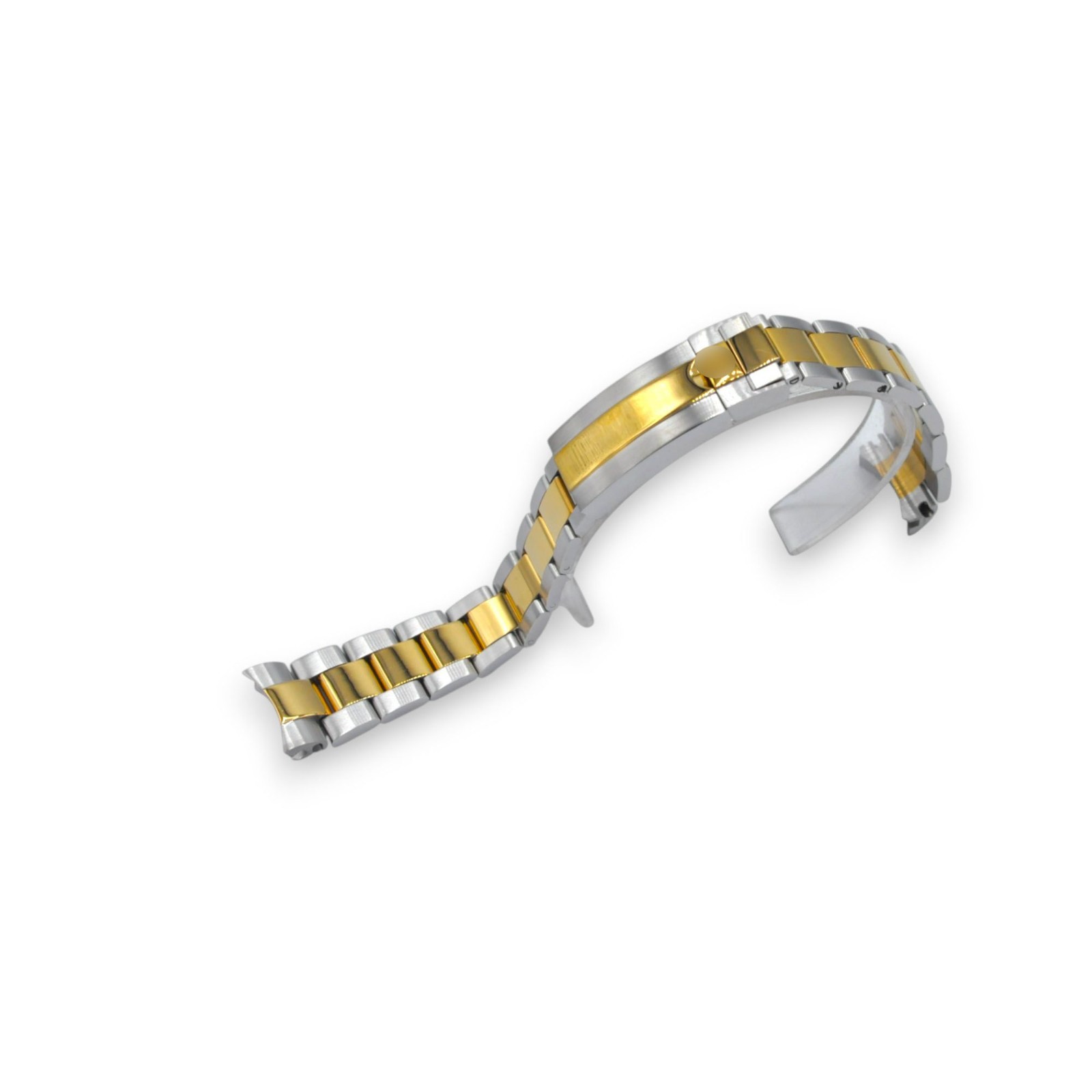 20 Two Tone Color Steel Bracelet For Rolex Flip Lock 1601,1602,1603,16610,16613