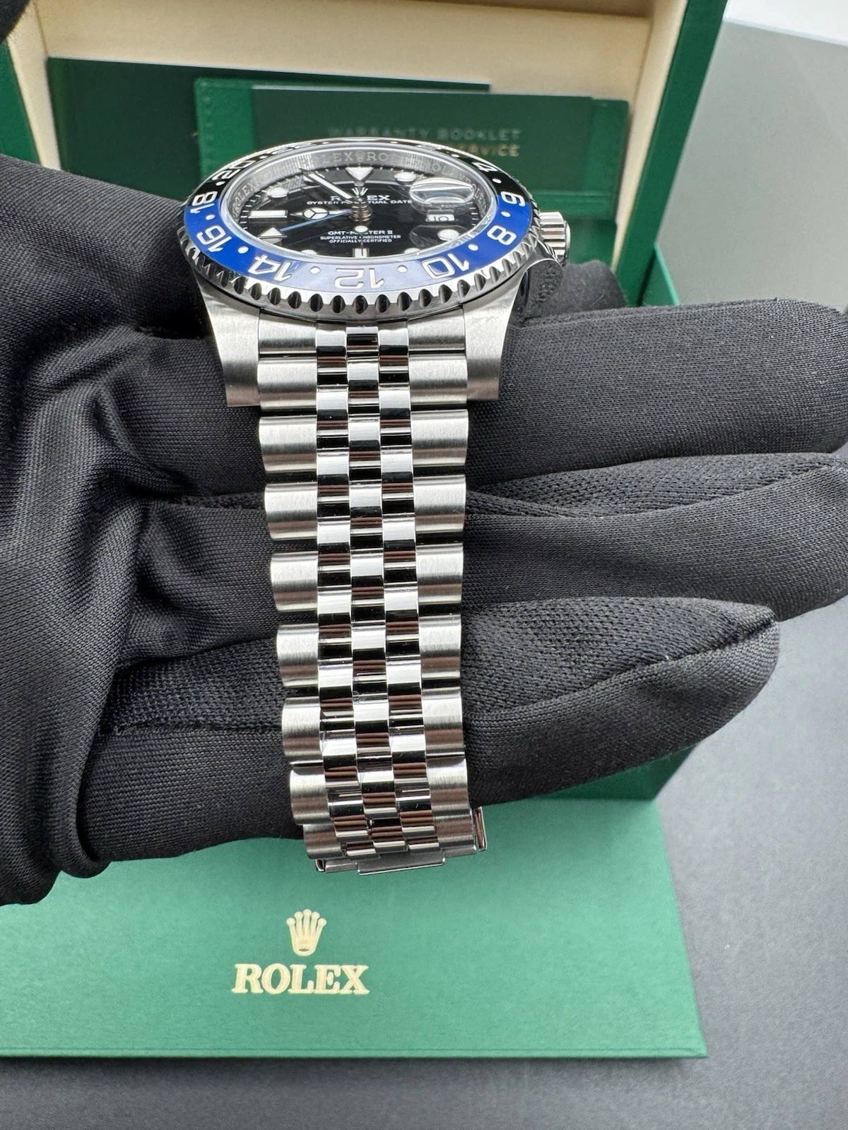2026 NEW UNWORN Rolex GMT-Master II 40 Batgirl Black/Blue Jubilee 126710BLNR