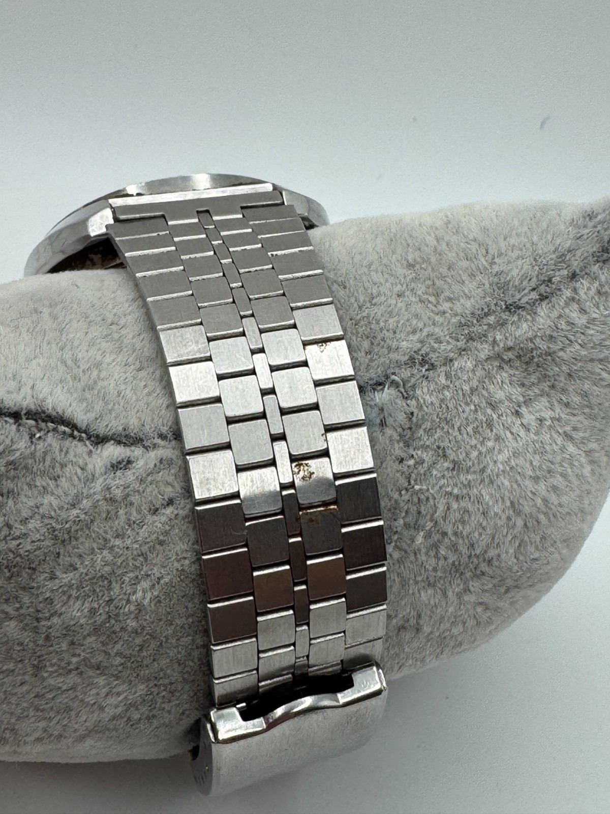 Vintage Men’s ORIENT Automatic 21 Jewels 149-10560 Silver Tone Day Date Watch