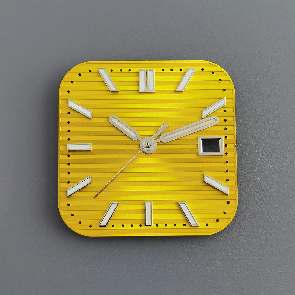 29.5mm Watch Dial Square Horizontal Stripe Retro Design For NH35 NH36 Parts