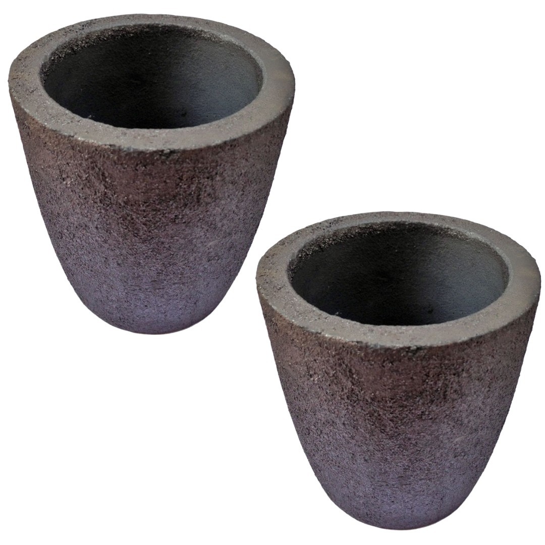 Set of 2 Foundry Crucibles 1kg No.1 | Gold, Silver, Copper & Aluminum