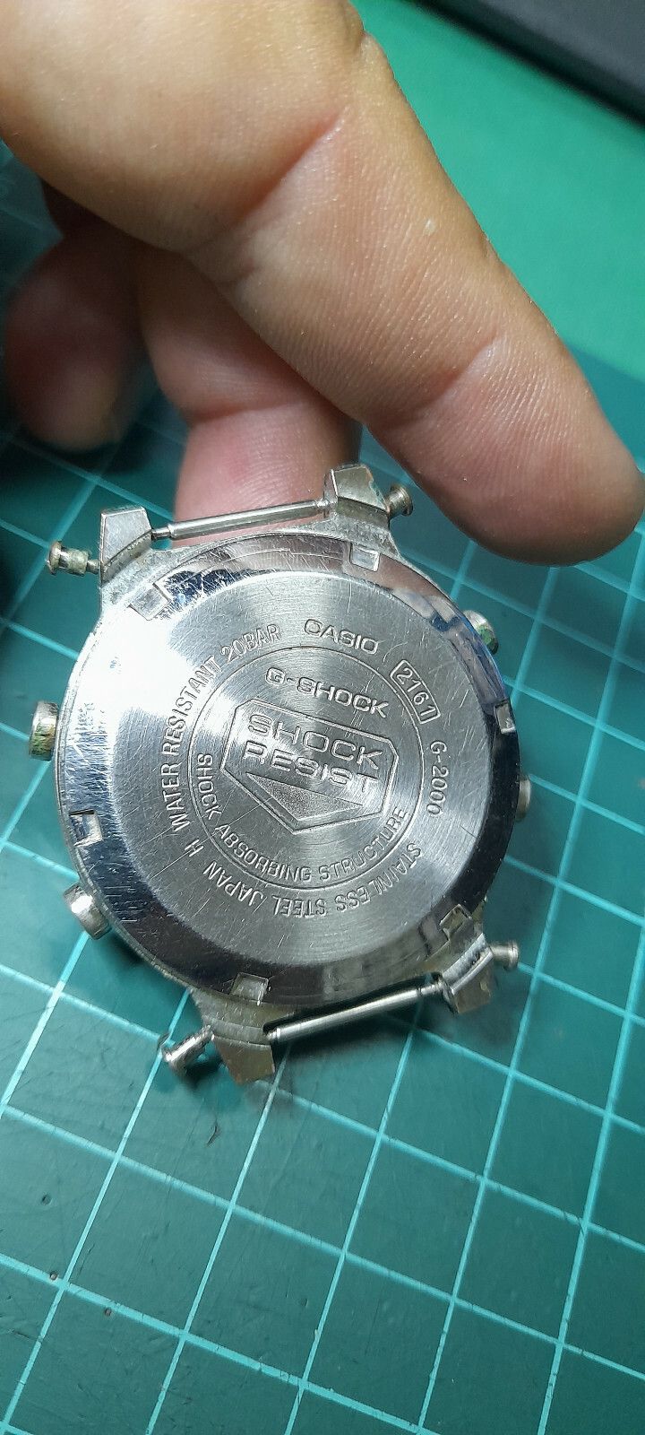 Casio RARE Trigraph G-2000 Module 2161 G-Shock Vintage Japan Screw-down Caseback