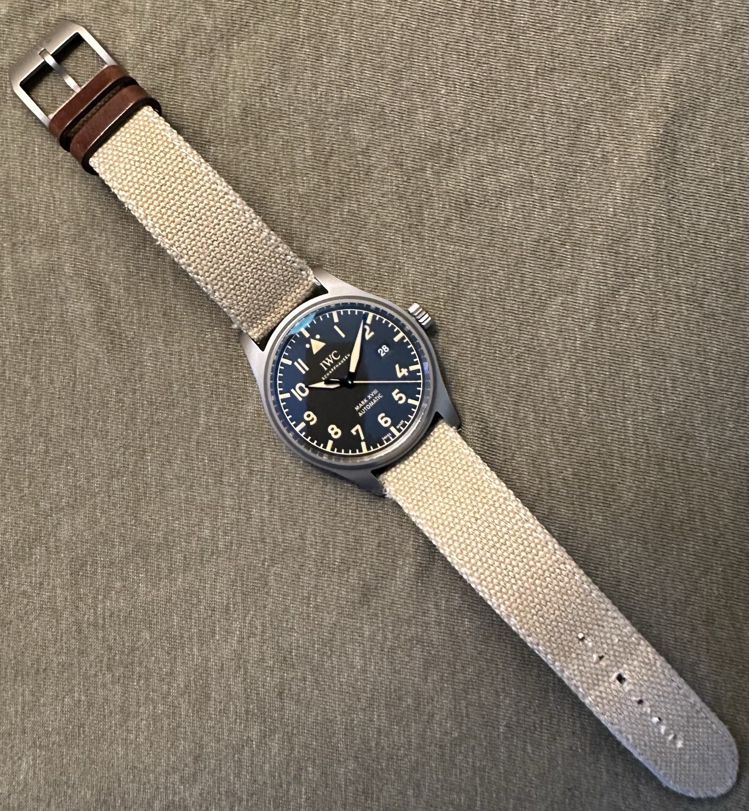 IWC Mark XVIII Heritage, Full Set + Extra Strap & Active Warranty