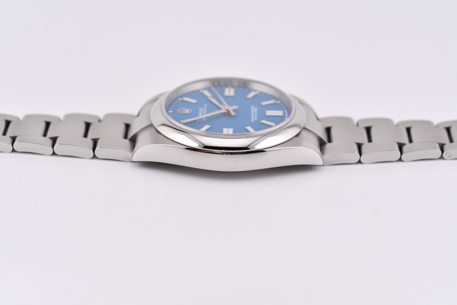 Rolex Oyster Perpetual 41mm Ref. 124300 Custom Blue Dial Box and Paper