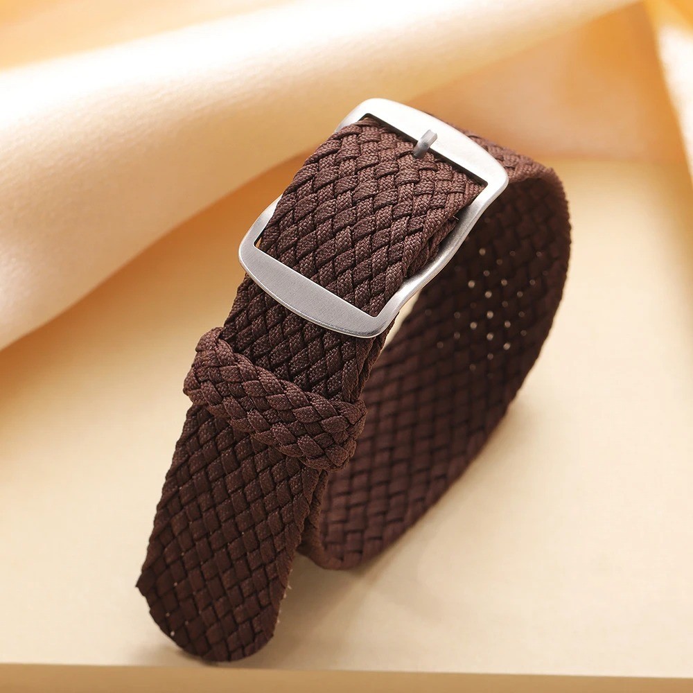 Perlon Woven Nylon Watch Band Strap Universal Replacement 18mm 20mm 22mm