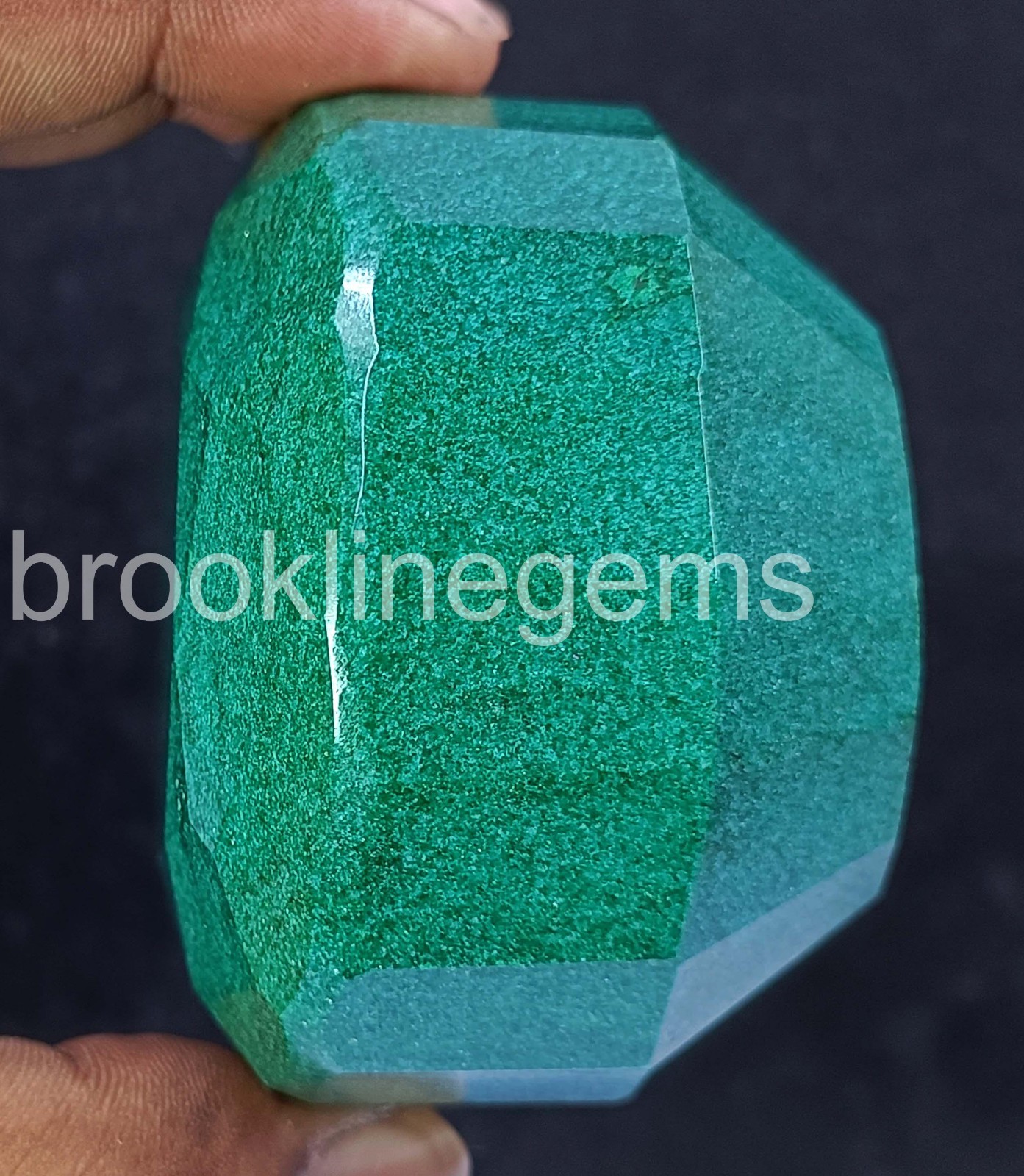 3311 Ct Natural Zambia Green Emerald Oval Cut Certified Loose Gemstone 5ARC