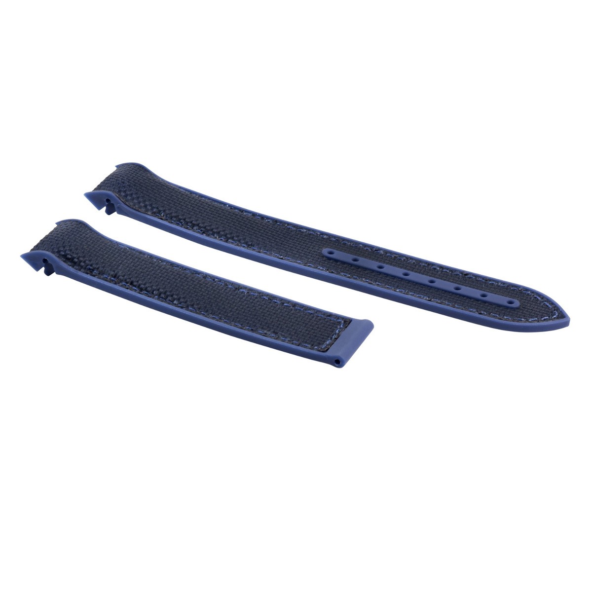 22mm Blue Nylon Rubber Replacement Watch Strap For Omega Planet Ocean