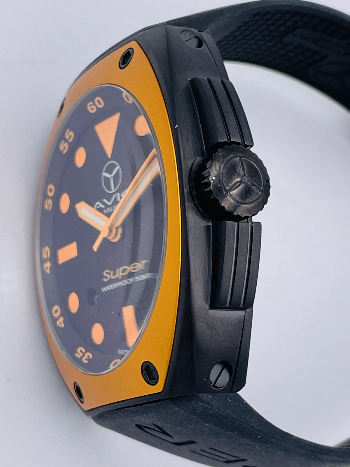 Avio Milano Steel Made in Italy Watch 6495KO/378 44mm Very Discounted New
