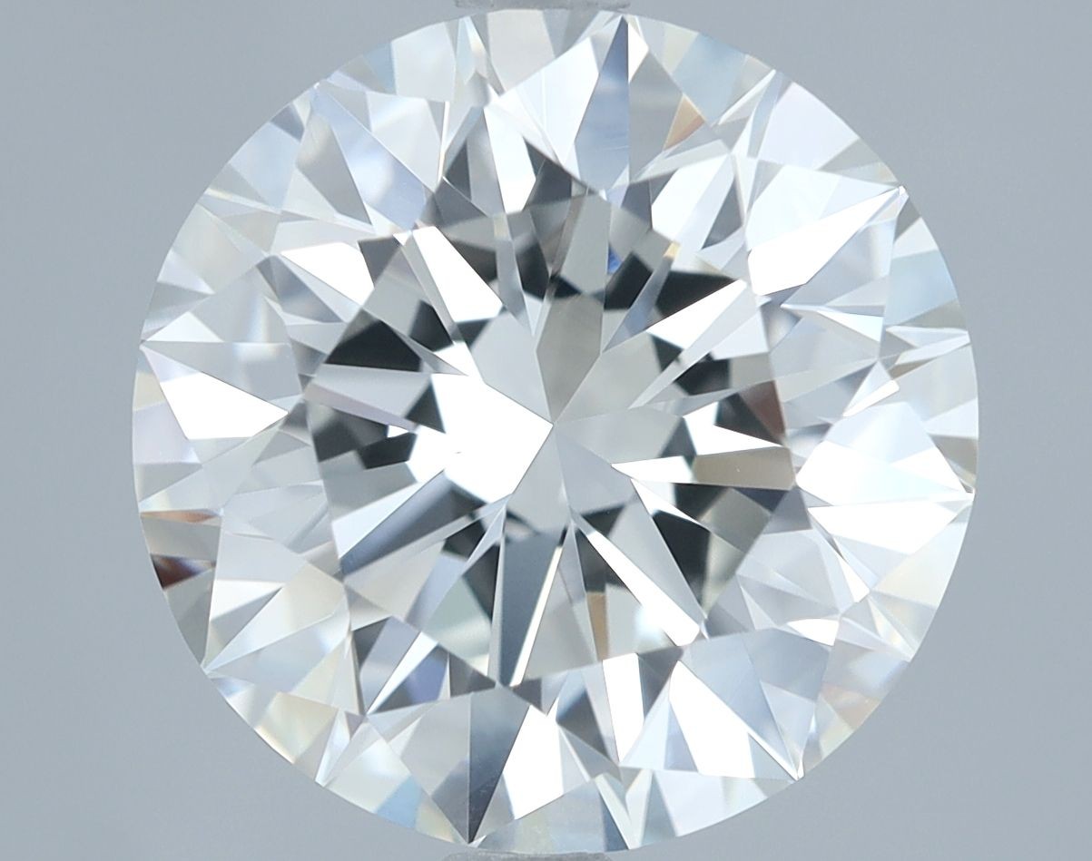 4.12 CT Cert. AGI Round Brilliant Natural Mined Diamond Loose F color IF clarity