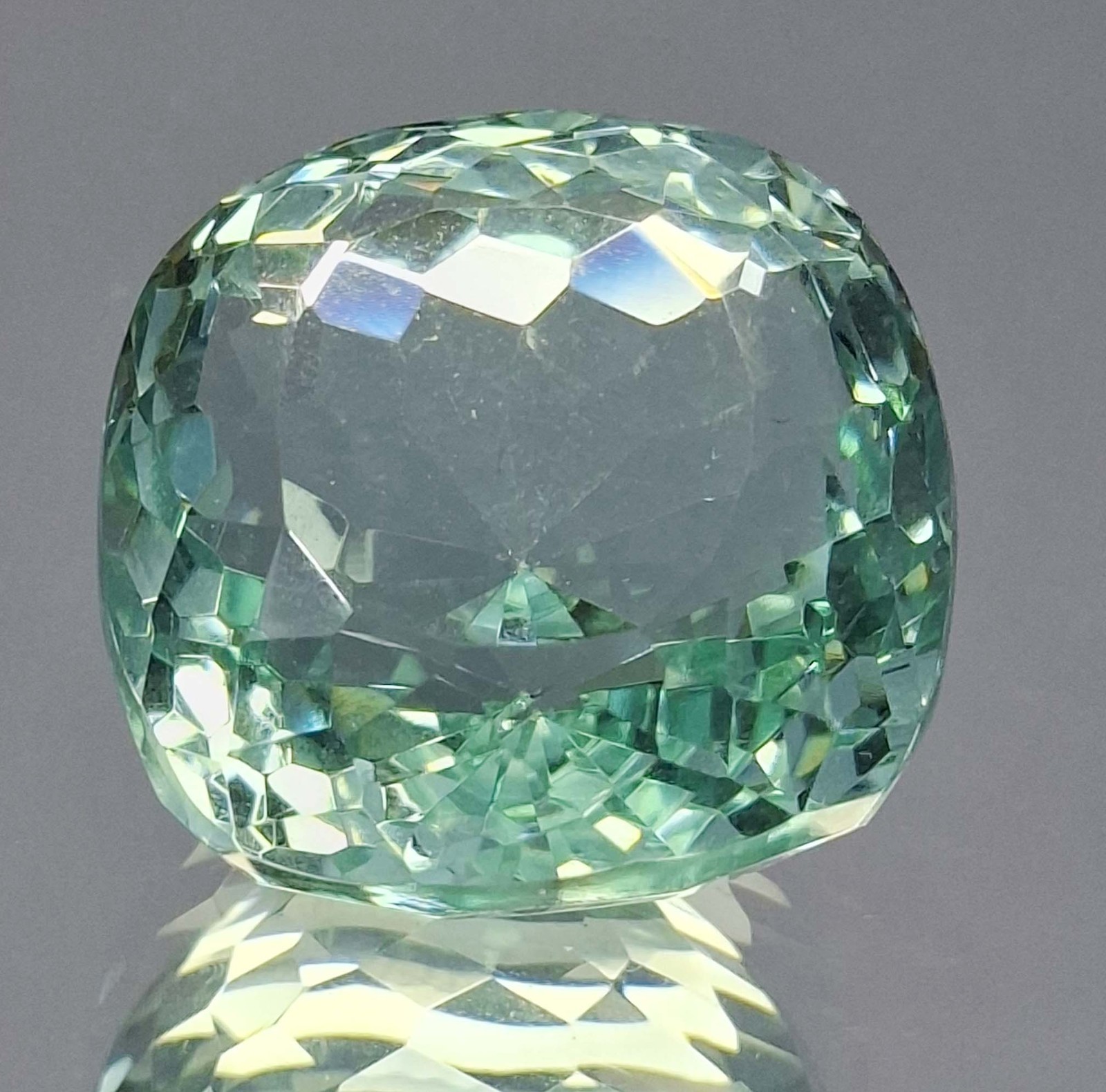 Sea Green Topaz Natural Cushion Cut 87-89 Ct Certified Loose Gemstone SP497