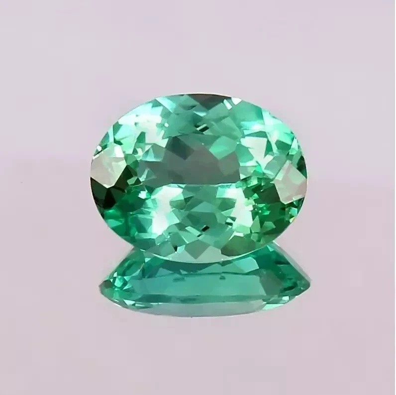 11.40 Ct Natural Montana Green Sapphire Certified Oval Stunning Loose Gemstone