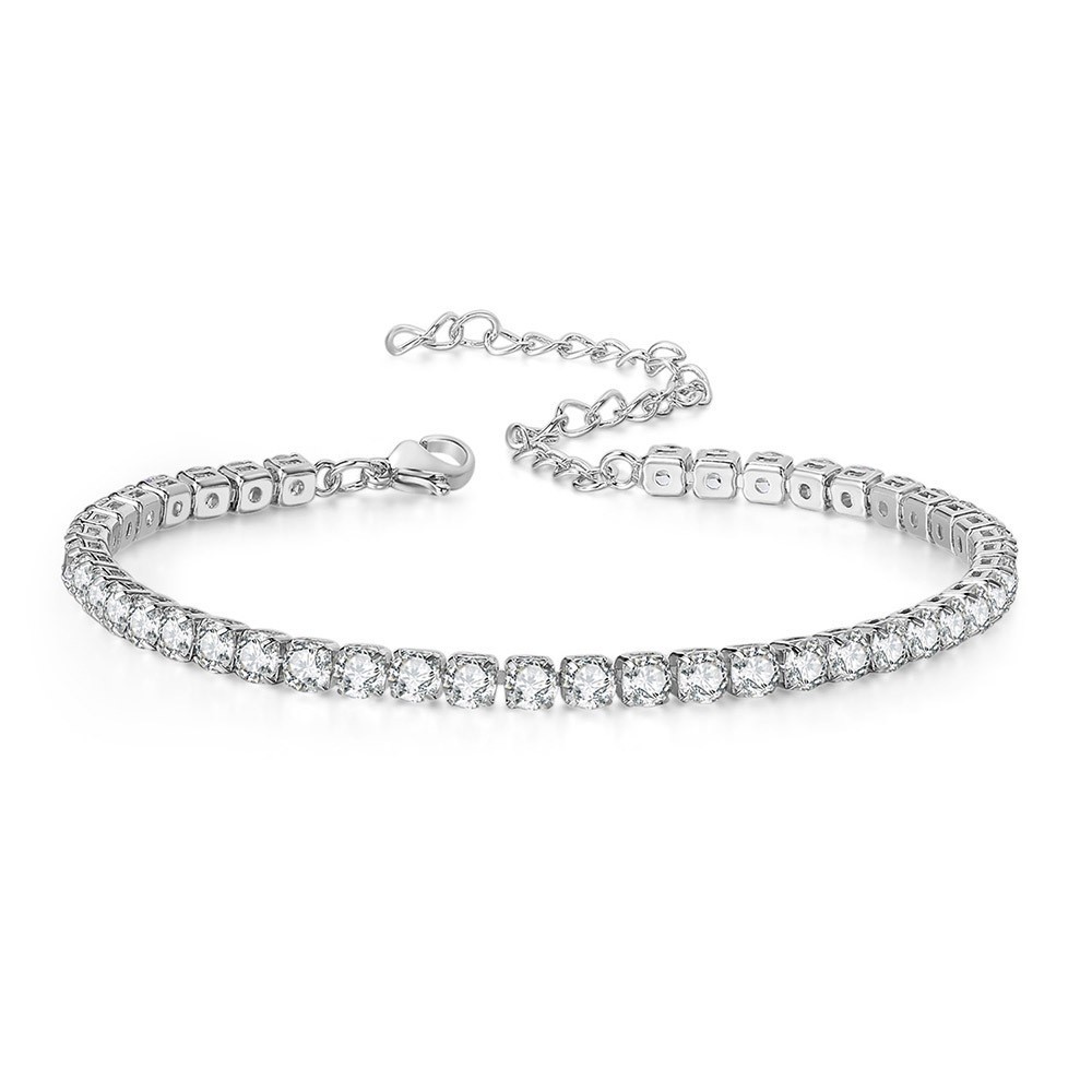 14K Gold Plated Cubic Zirconia Dainty Choker Chain Tennis Necklaces for Women