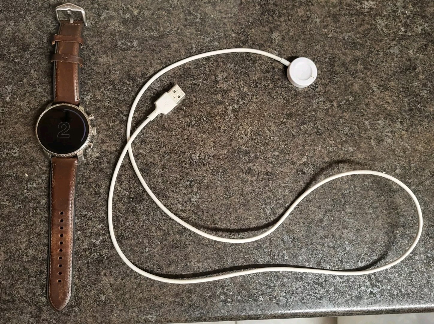 FOSSIL Q Explorist HR FTW4015 Smart Watch Pre-Owned, Works Great With Charger