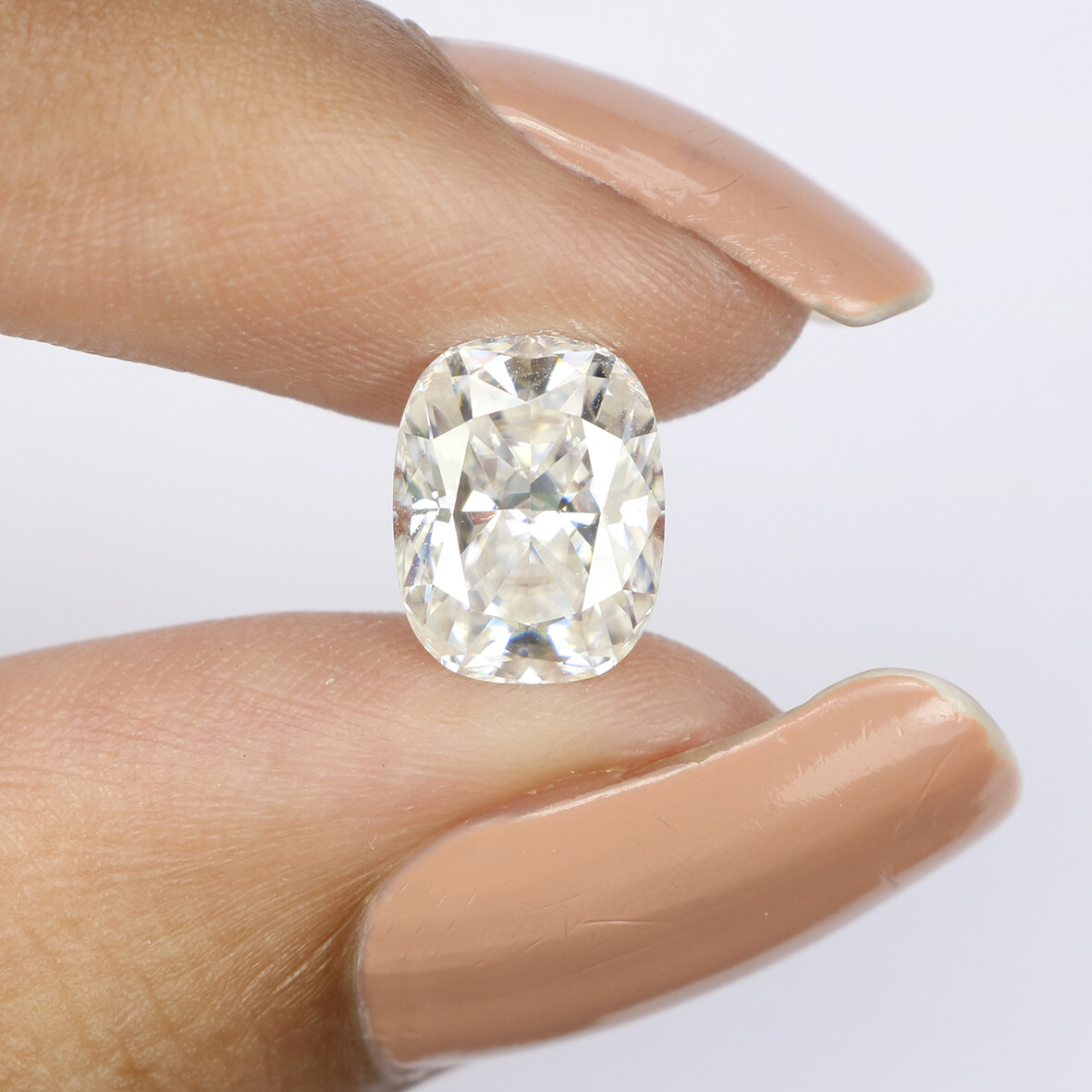 2.28 Ct Moissanite Diamond, Cushion Cut Moissanite, White Moissanite GN130