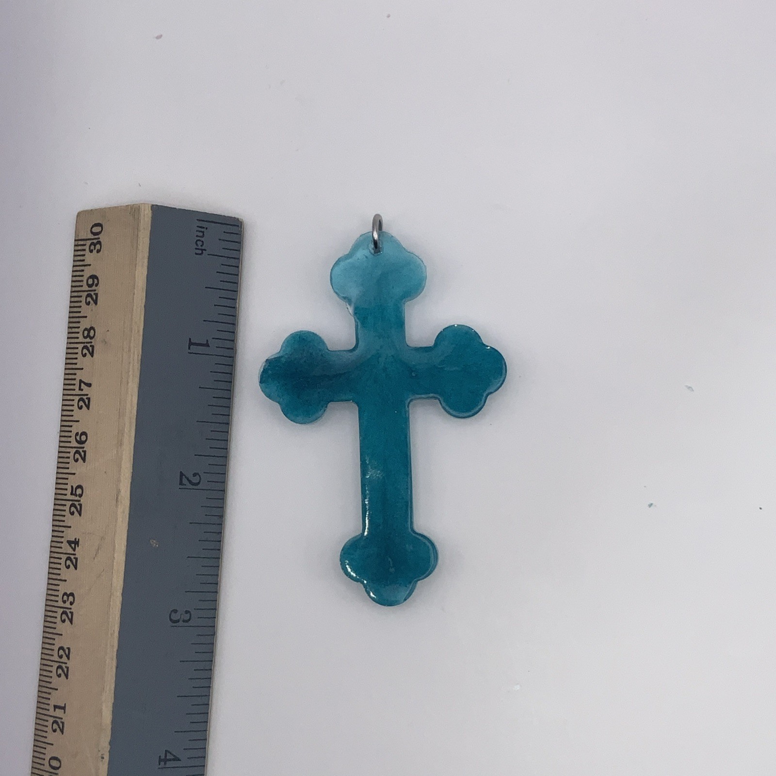 House Of David Handmade Cross Necklace Crystal Ice