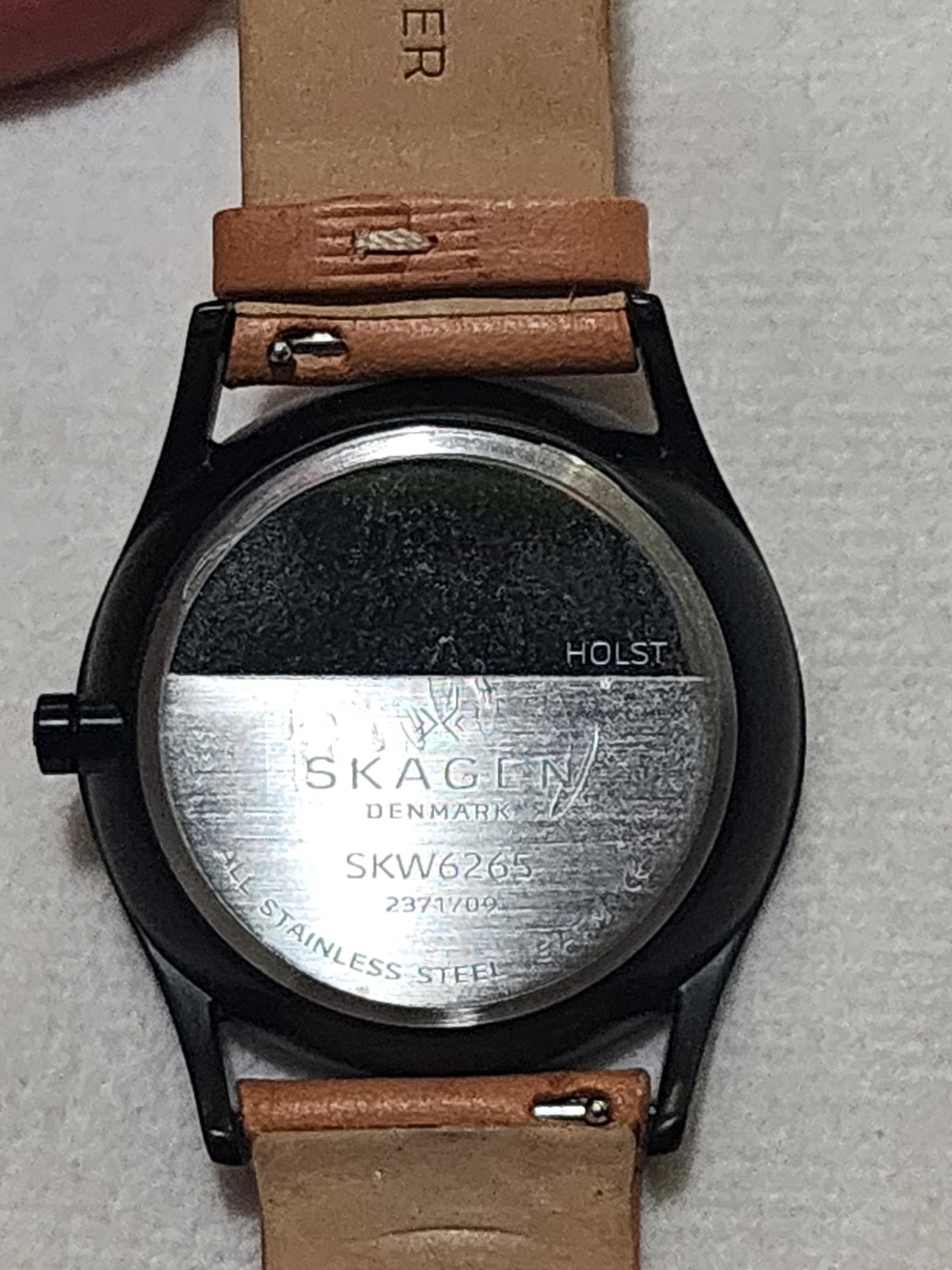 Skagen Holst Watch Men 40mm Black Dial Black Tone Daydate Round SKW6265 NICE