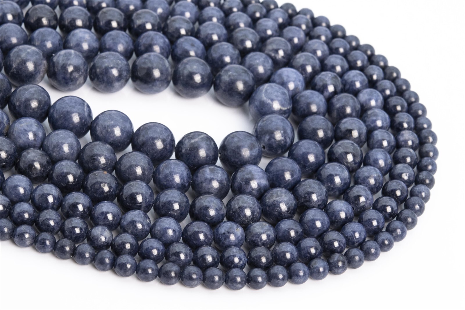 Genuine Natural Sapphire Beads Grade AAA Round Loose Beads 4/5/6/7/8/9/10/11MM