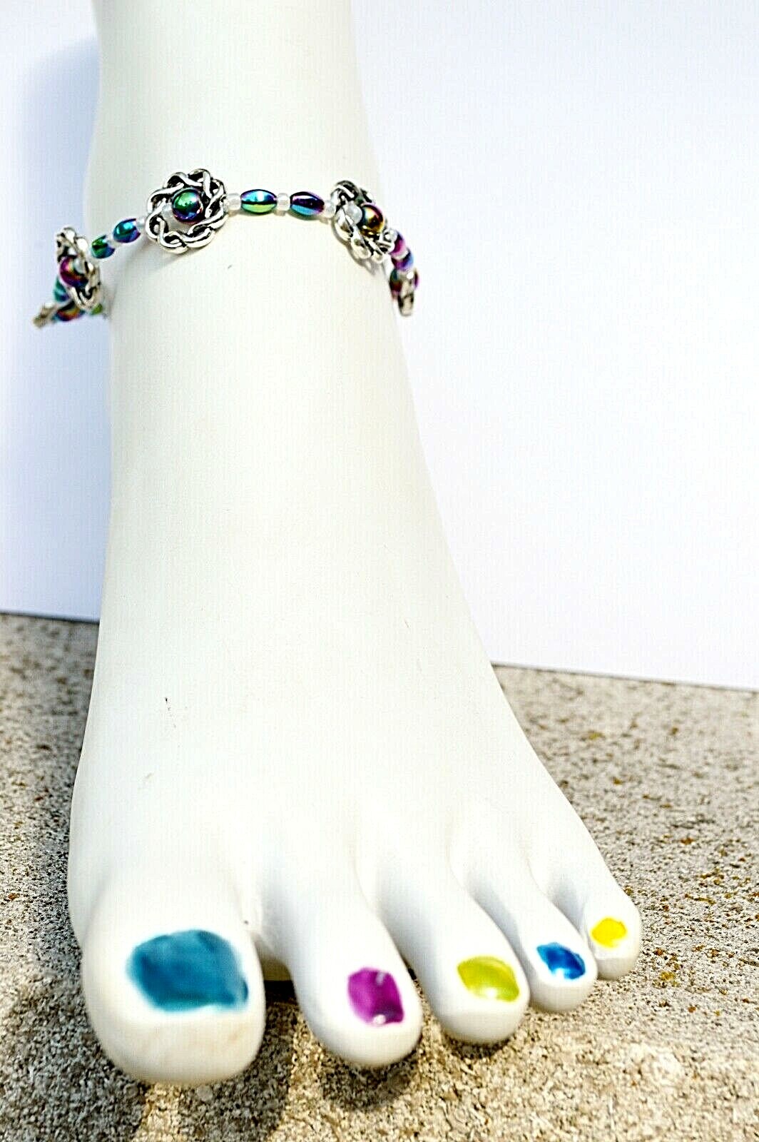 Rainbow Magnetic Hematite Anklet Necklace Bracelet All Ages LOVE THIS