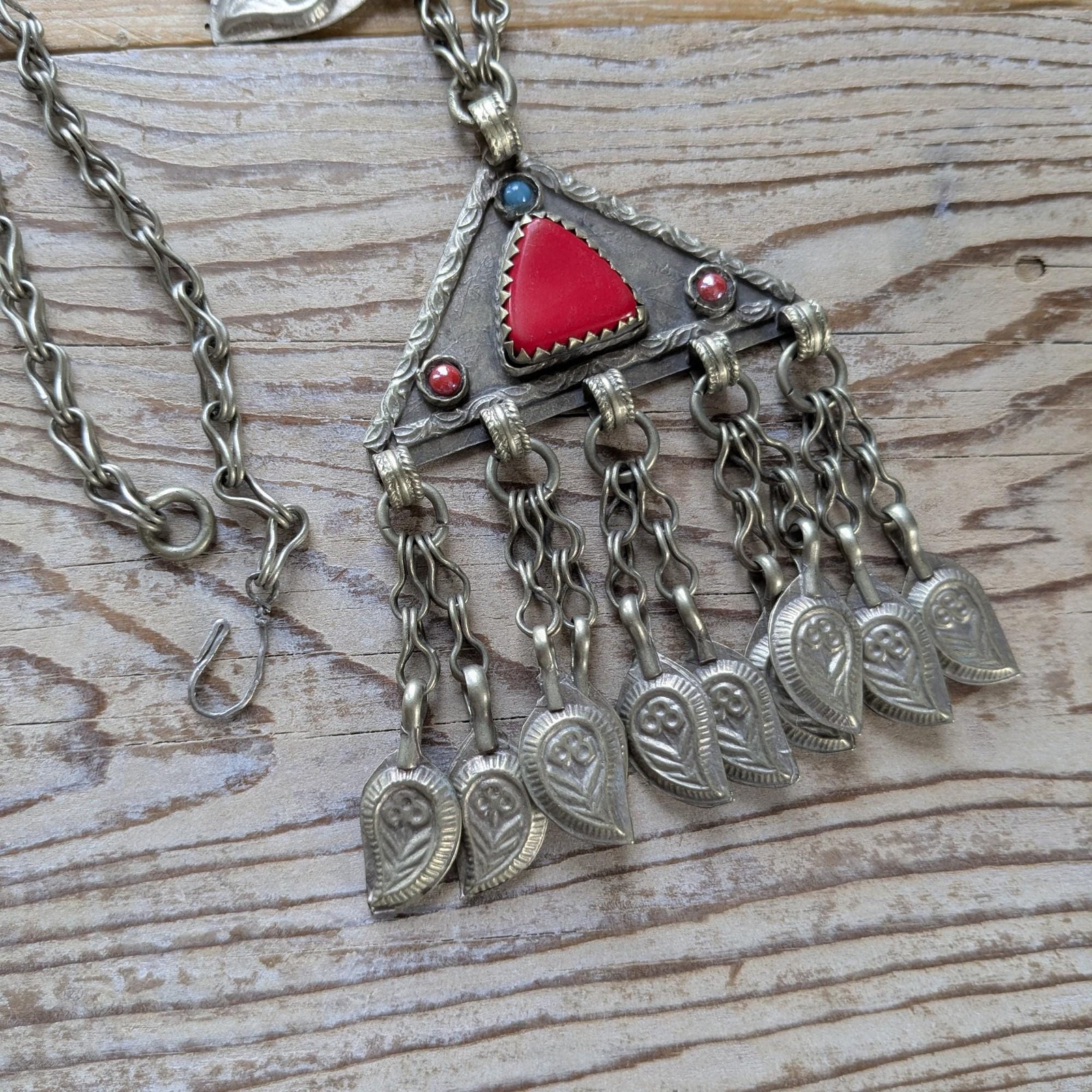 Afghan Tribal Kuchi Necklace Jingling Talismanic Dangles 22″ (20896)