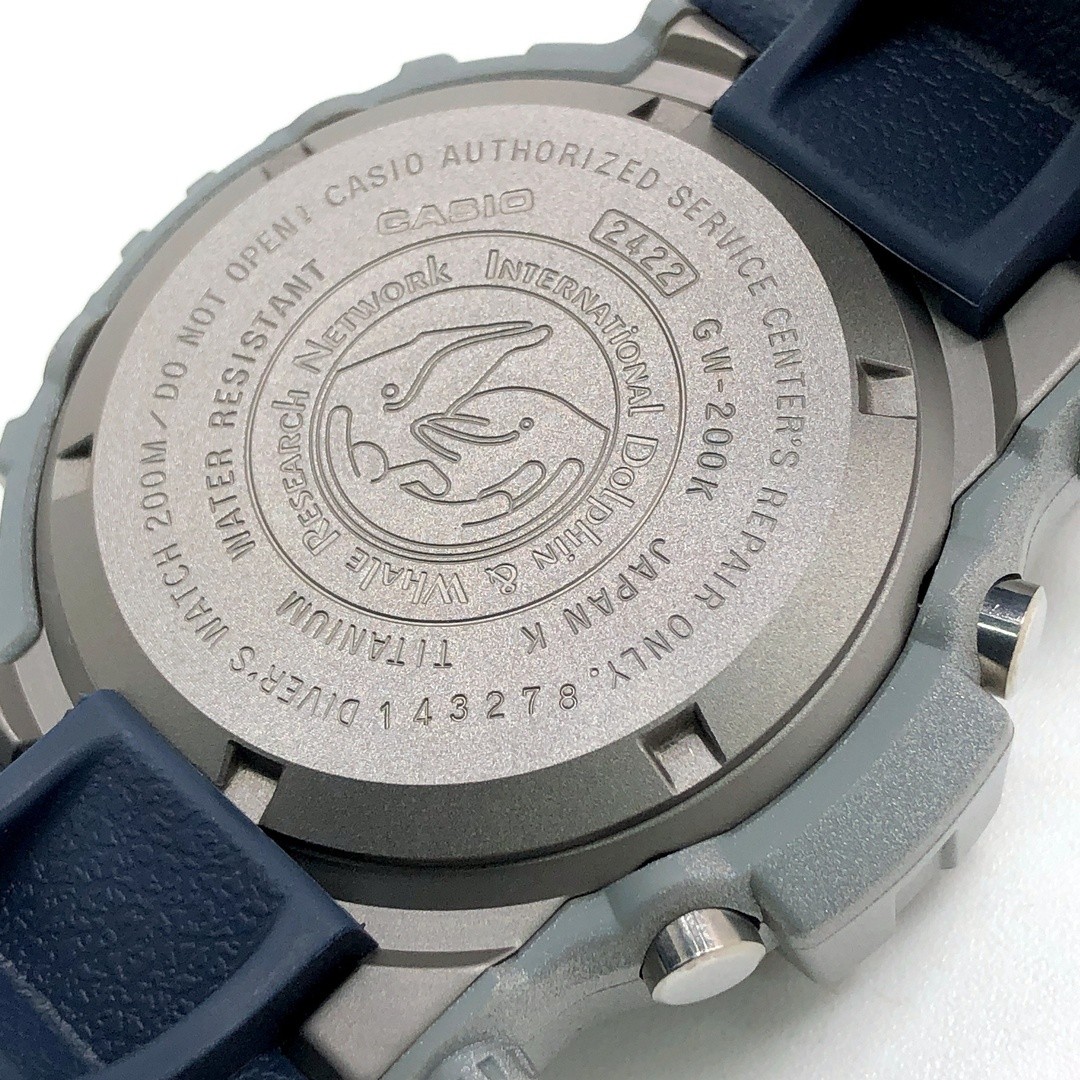 G SHOCK GW 200K 2 FROGMAN Ilkji 2001 Frogman Tough Solar Silver x Navy Released