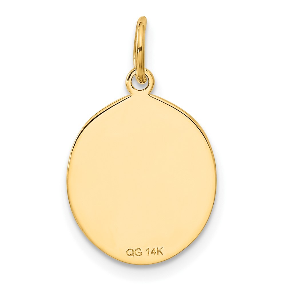 14k Yellow Gold COLLEGE GRADUATION Charm Necklace Womens