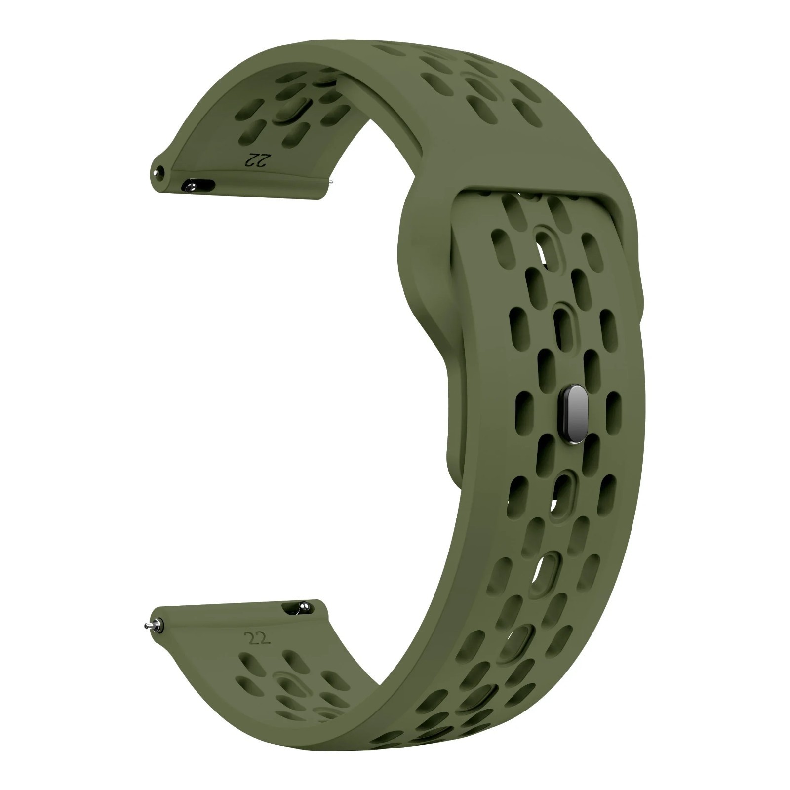 Silicone Sport Watch Strap 18/20/22mm Breathable Wrist Band for Watches
