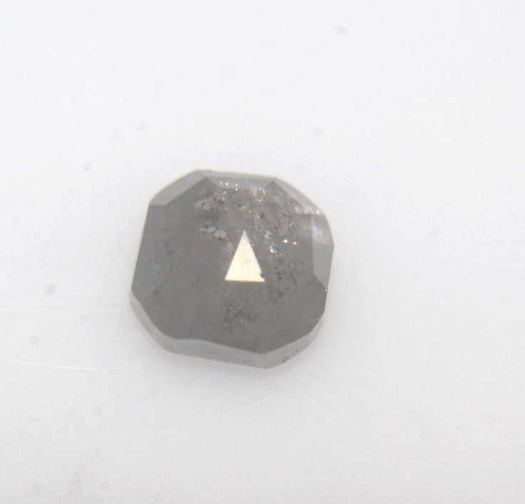 1.00cts Natural Gray White Cushion Shape Rose Cut Diamond 5.60×5.43×2.89 MM