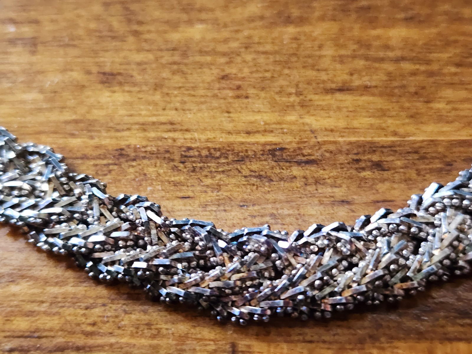 Vintage Braided Mexican PREMEX MP76 Sterling Silver 925 Heavy 106gr Necklace