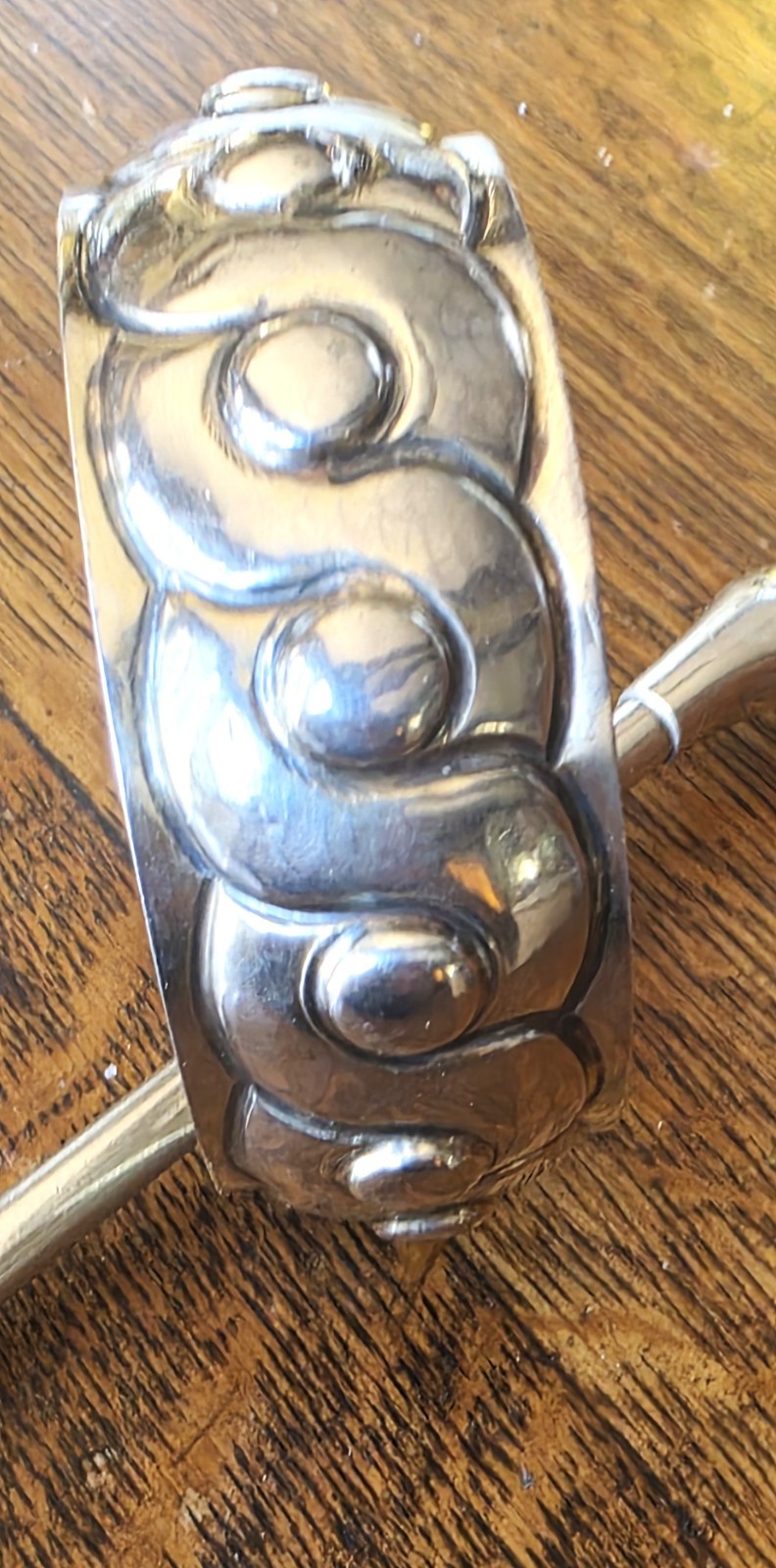 Vintage Taxco Mexico Sterling Silver Modernist Cuff Bracelet 43.3g