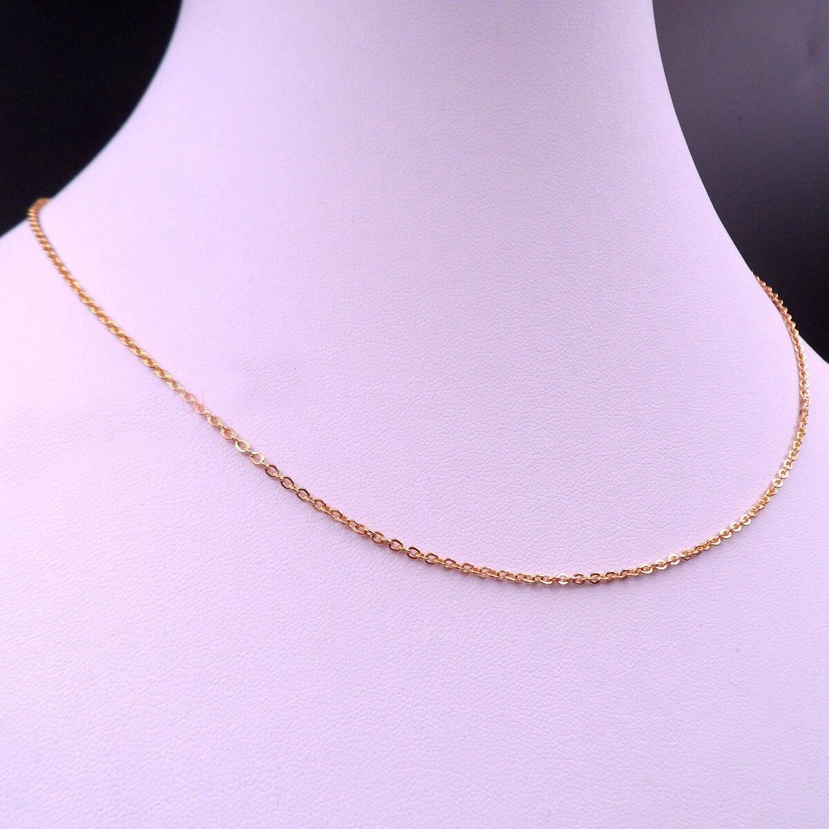 1.5-3.2mm Wholesale Men Women Stainless Steel Gold Cross Chain Necklace Jewelry