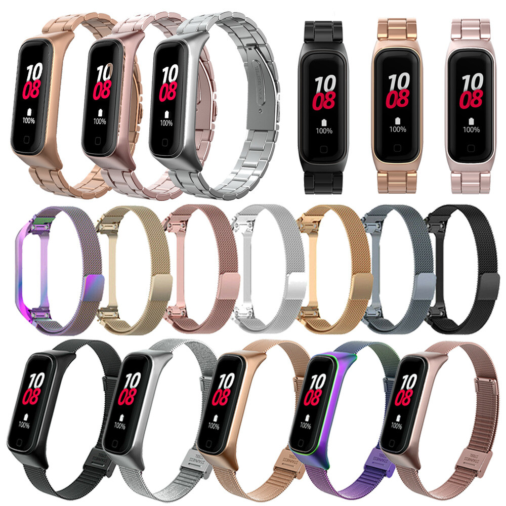 Wrist Strap for Samsung Galaxy Fit 2 Bracelet Metal Stainless Steel Band Buckle