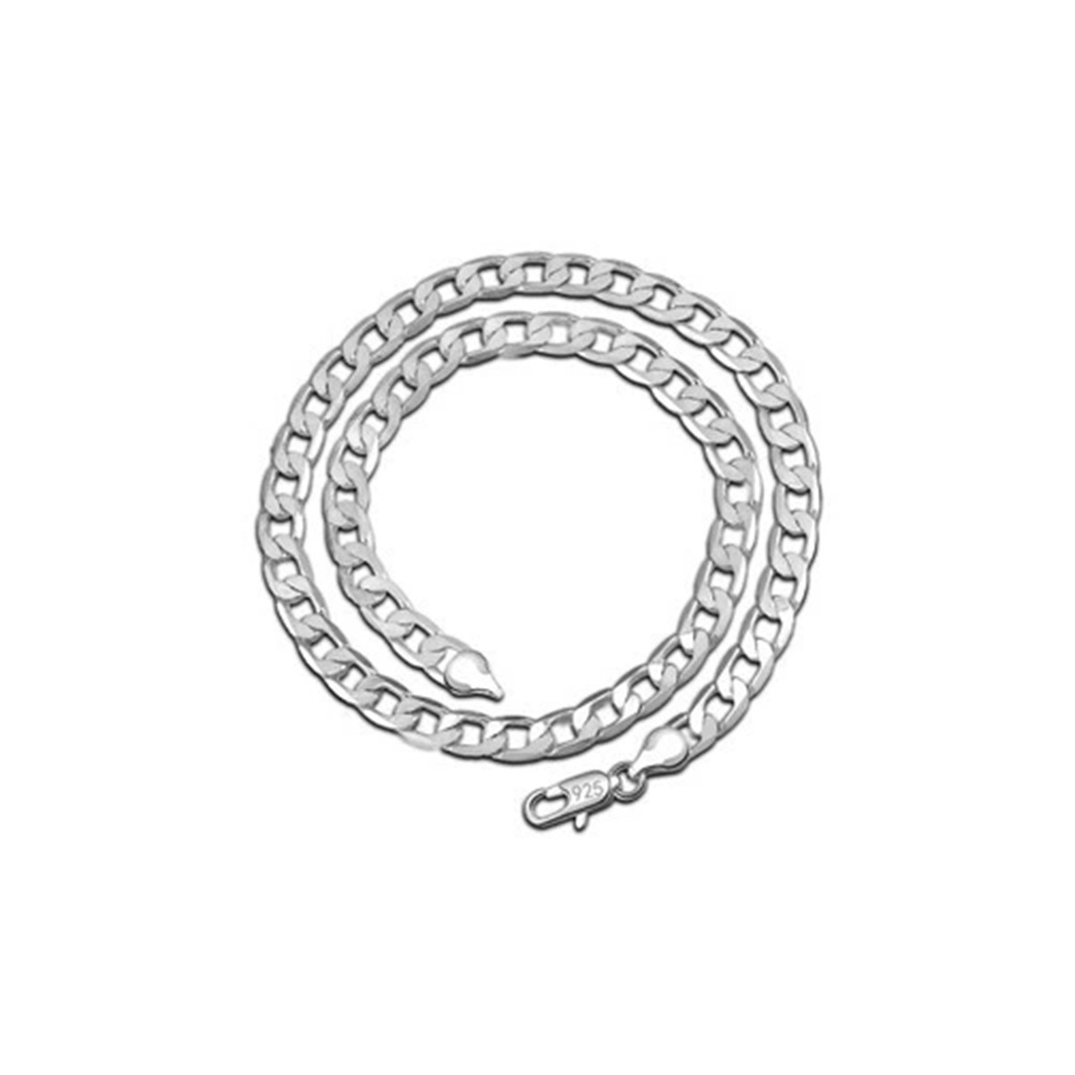 925 Silver Plated 2mm Water Wave Chain Mens Womens Necklace 16″ 18″ 20″ 22″ US