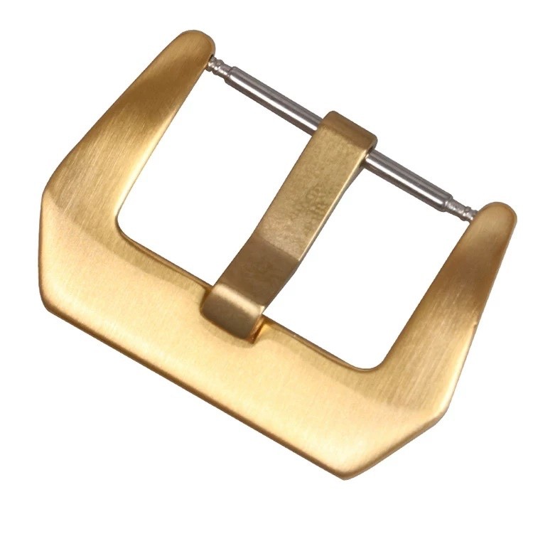 PVD (Gold) Pre-V Buckle 316L Watch Strap Band Tang Buckle 16 18 20 22 24 26mm