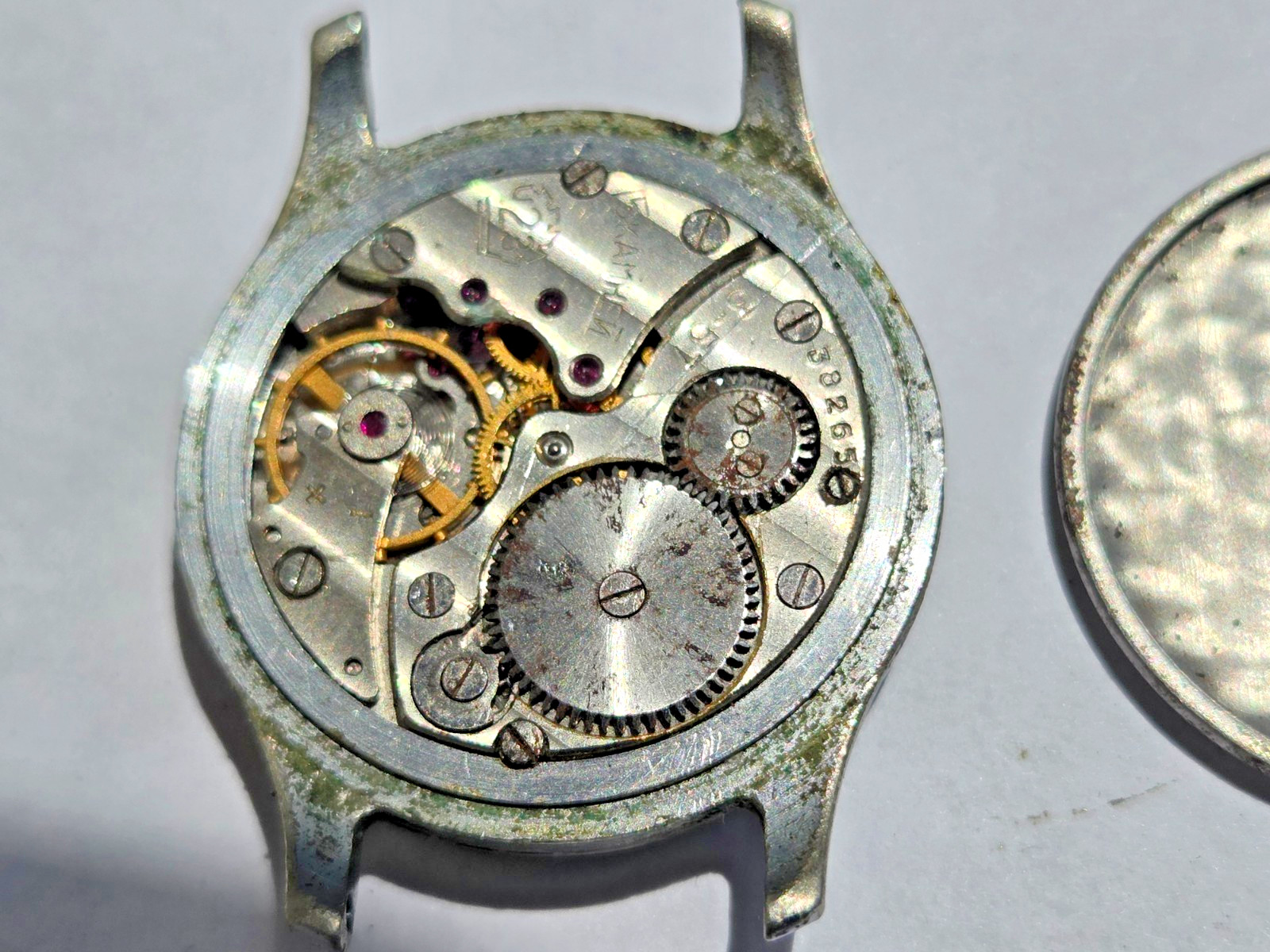Russian Wristwatch Watch Pobeda , Victory . Made in USSR . Not working for parts