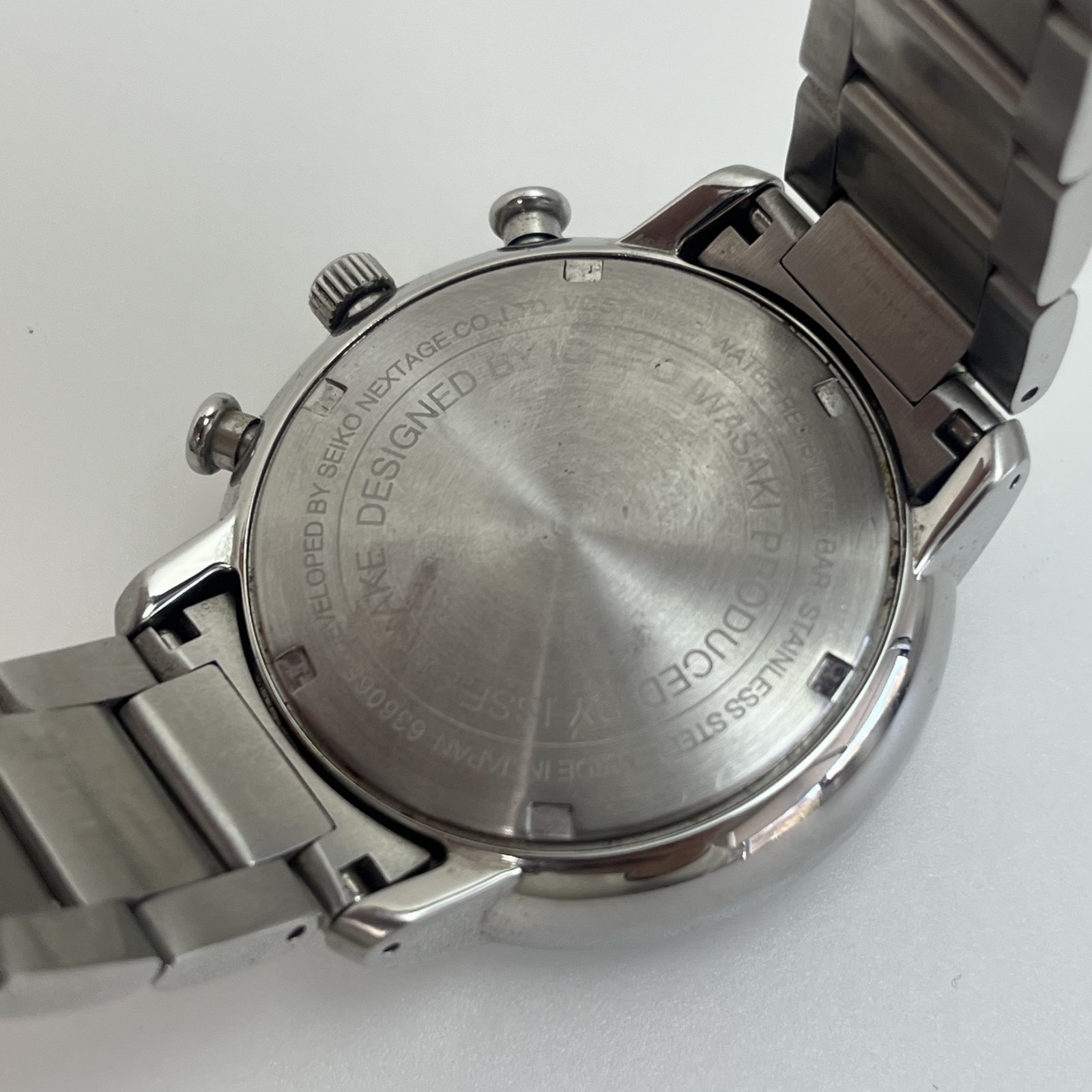 Seiko Issey Miyake C by ICHIRO IWASAKI Qz White Dial SS Band Watch Japan#506B