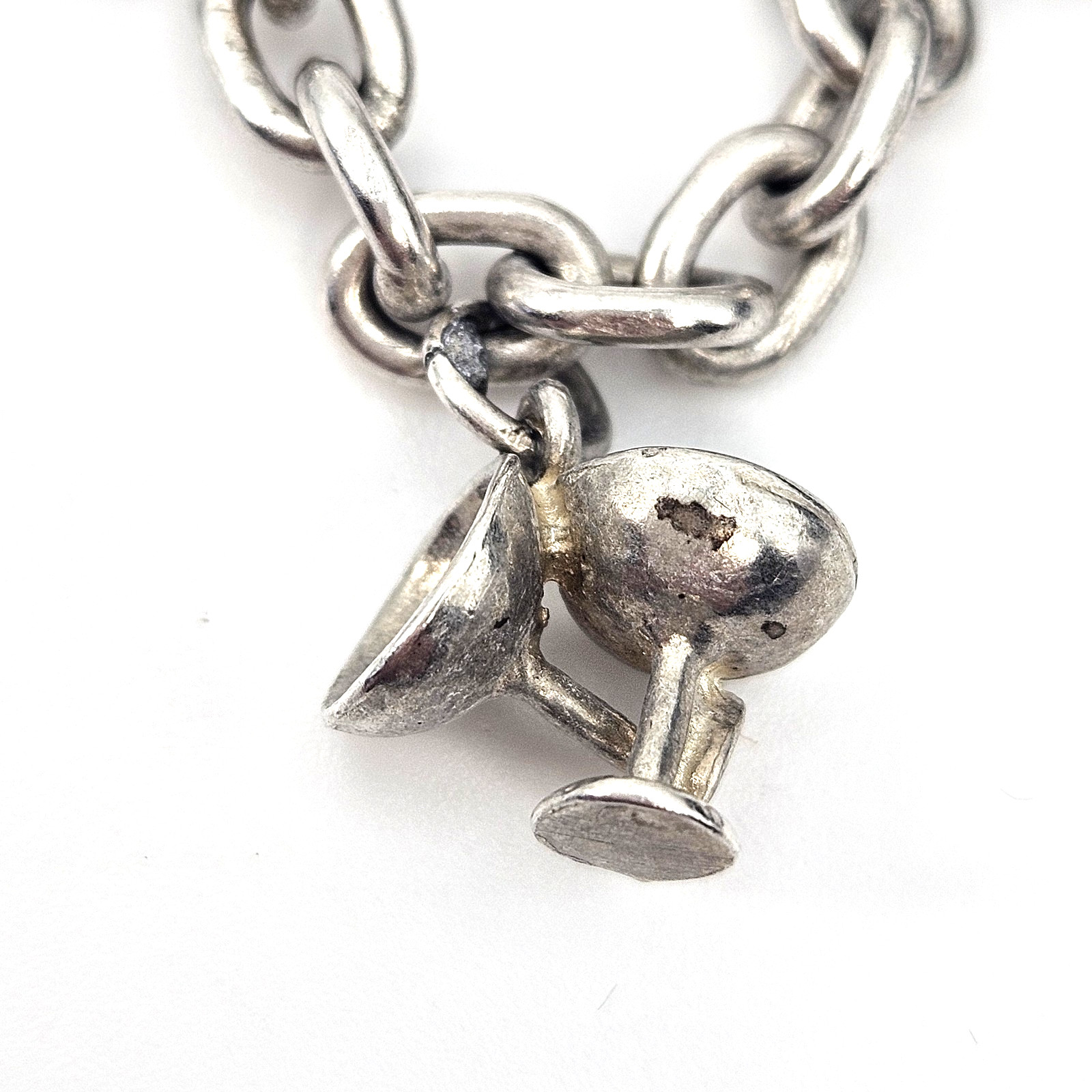 Vintage Sterling Silver 10 Charm Bracelet Nautical Animal Theme 35.4g
