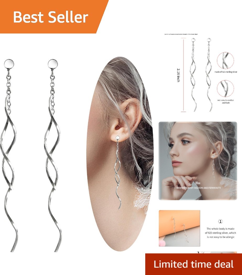 Versatile Threader Drop Earrings in Silver – Perfect Jewelry Gift for Women