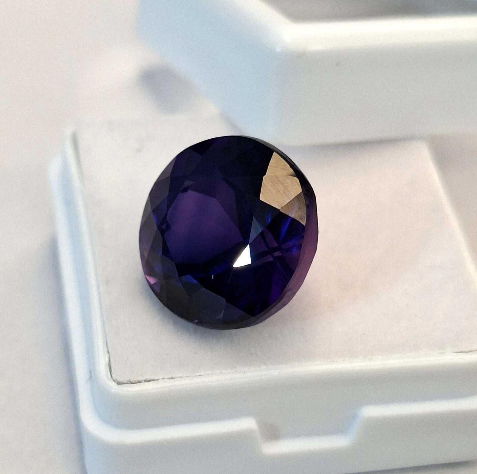 Natural Iolite Deep Purple Round Cut 13-15 Ct Certified Loose Gemstone RK372