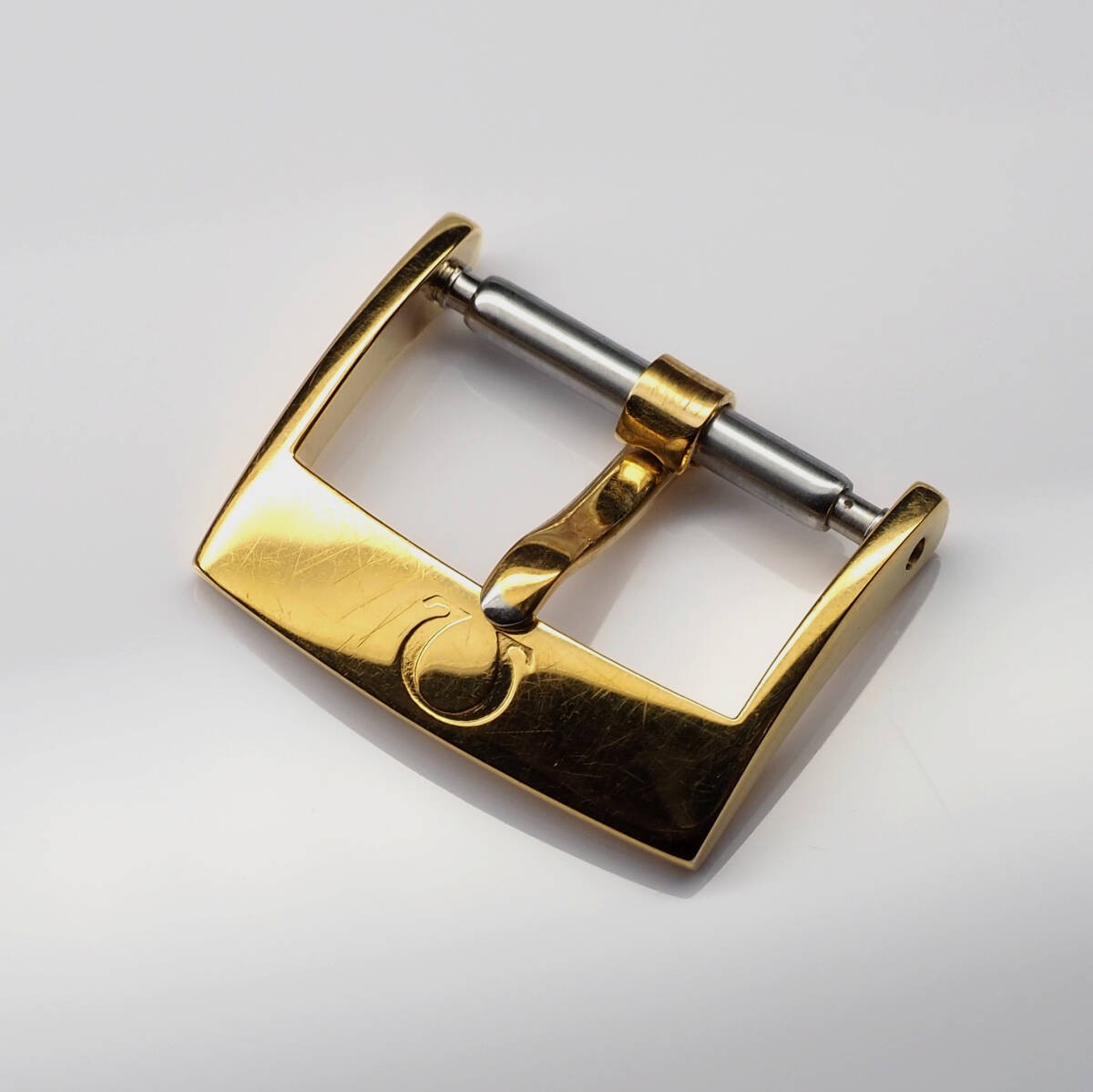 Omega◆Approx. 16mm width◆Genuine◆Buckle◆Gold color F-S
