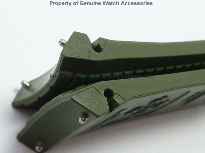 Patek Philippe Aquanaut 5164, 5164A Khaki Green (21mm X 18)Rubber Strap (D31)NEW