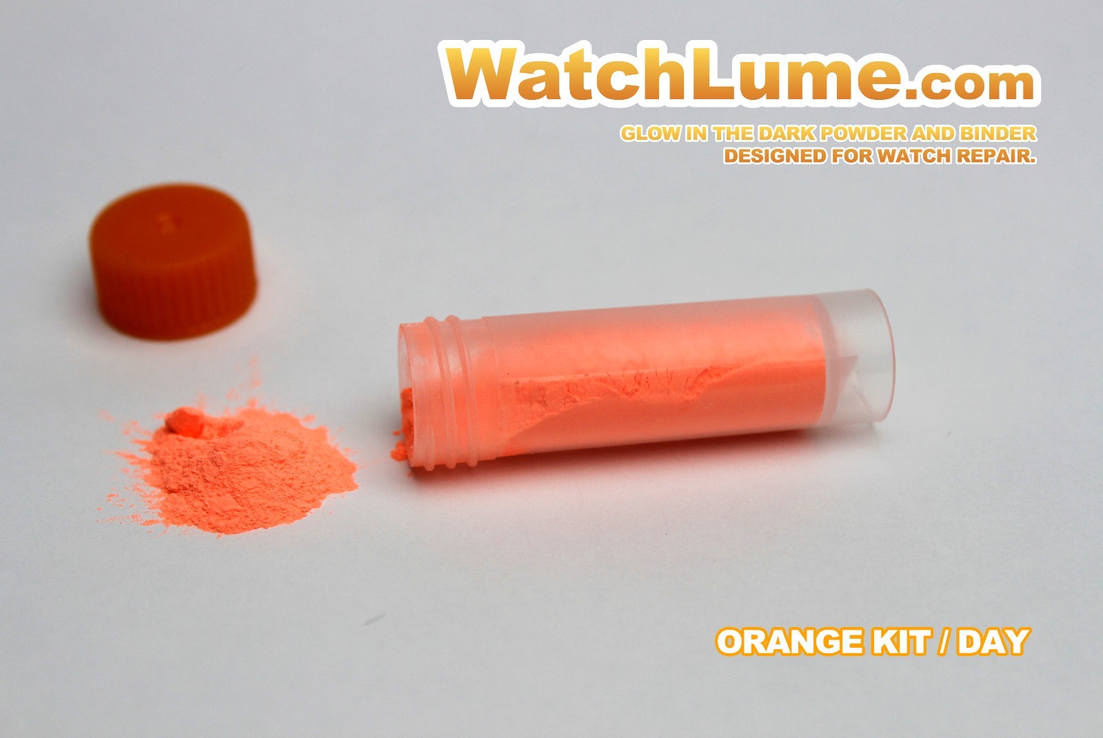 ORANGE GLOW IN THE DARK PAINT WATCH LUME ™ LUMINOUS PASTE KIT LUME – WATCH HANDS