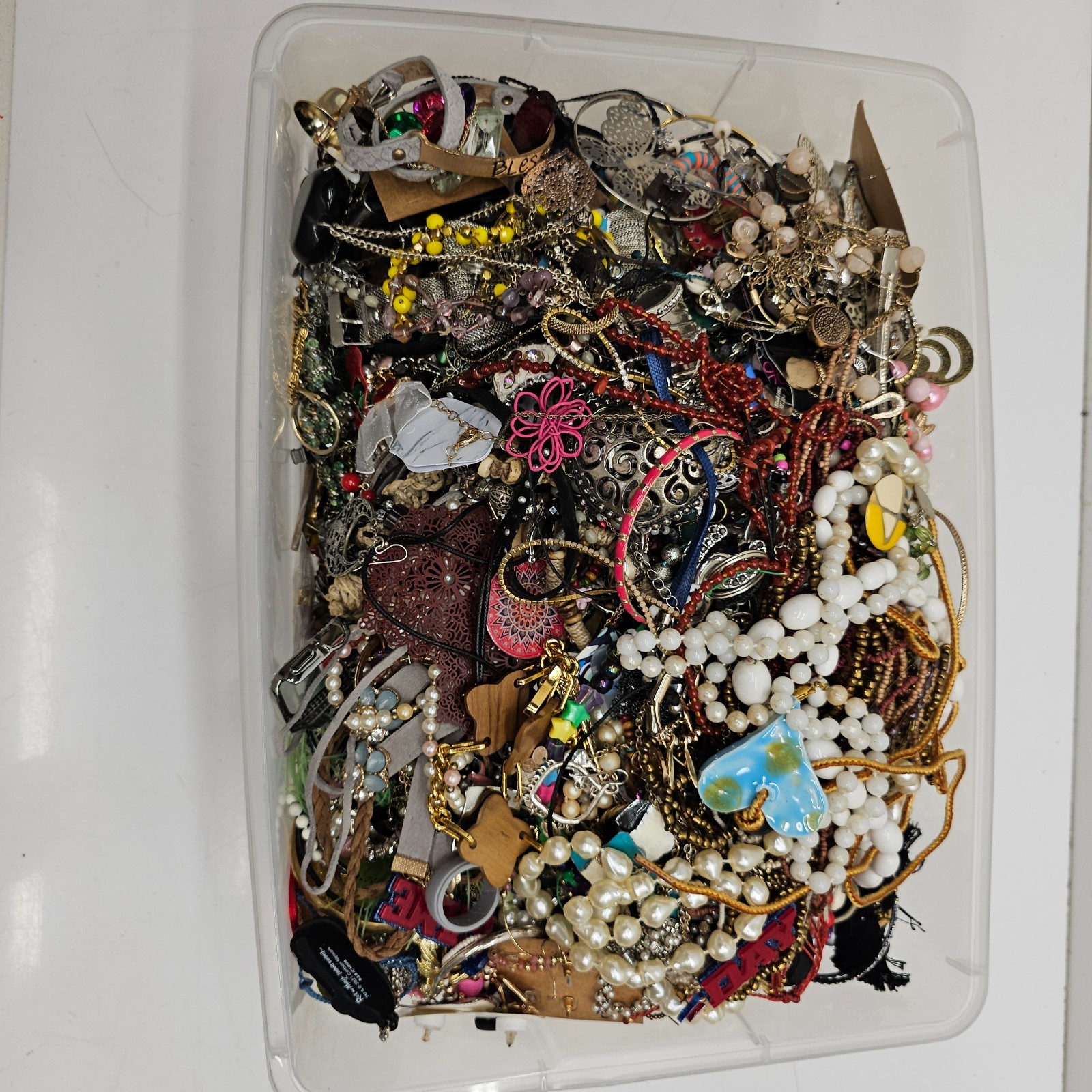 Costume Jewelry Mixed Lot 22.4lbs Crafting Collection