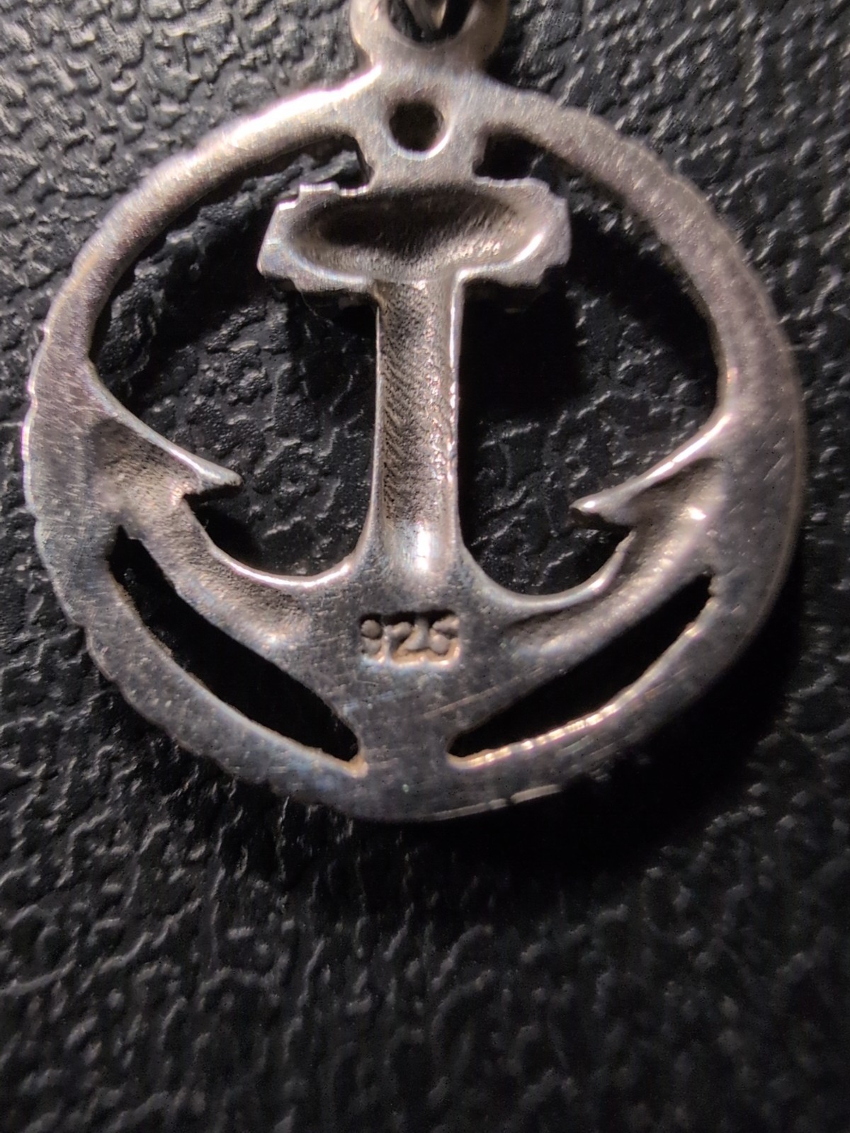 Nautical Anchor Encircled by Rope Pendant Maritime 925 Sterling 1″ 1.9g