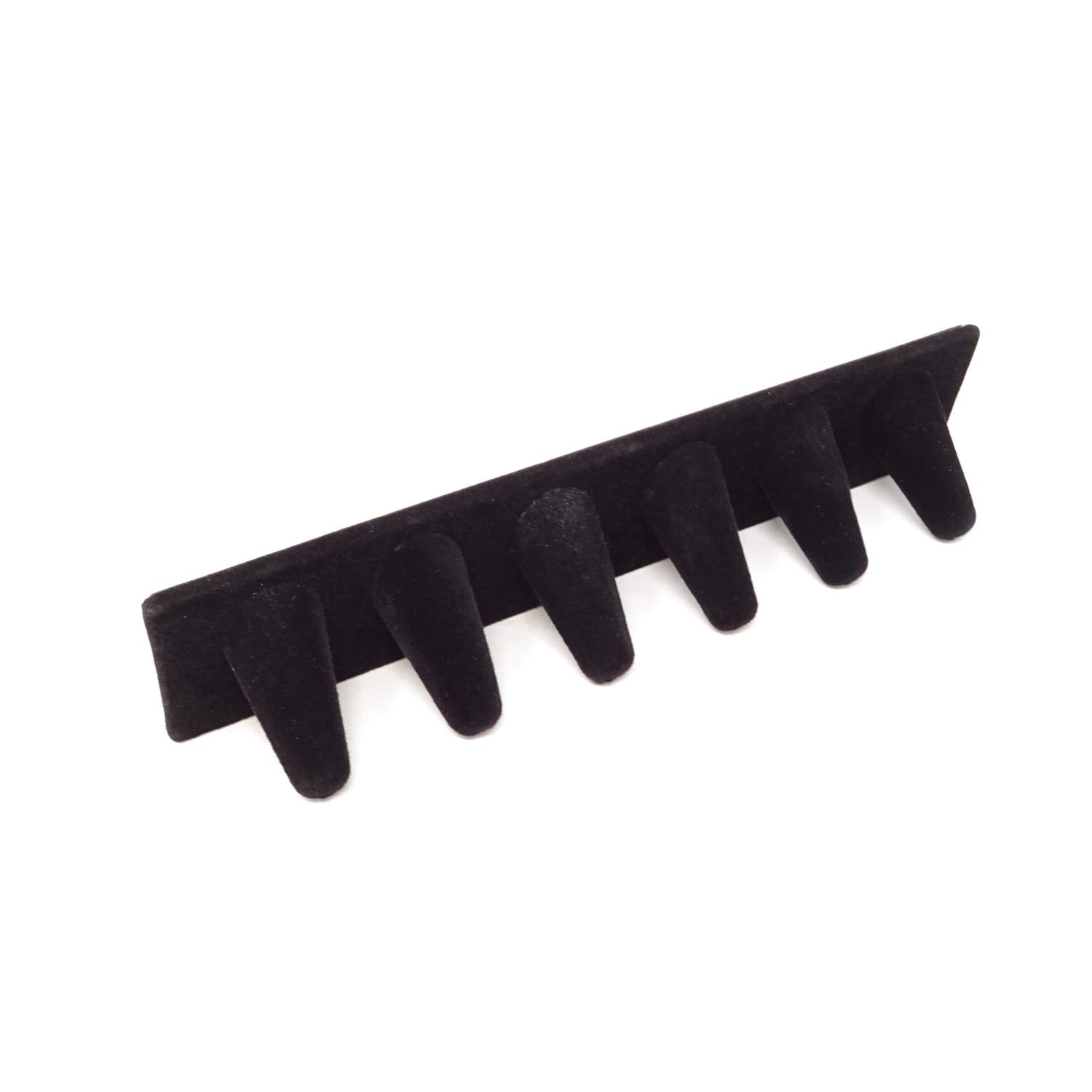 Honbay Black Velvet 6 Finger Ring 21×4.2×3.6cm/8.26×1.65×1.42inch, black