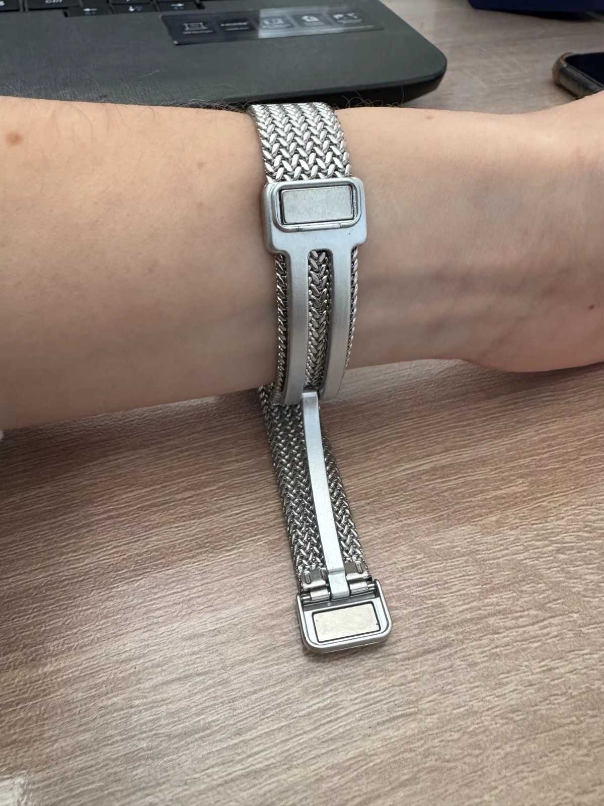 Women Slim Steel Strap Magntic Loop Watch Band 38mm 40mm 41mm 42mm 44mm 45mm