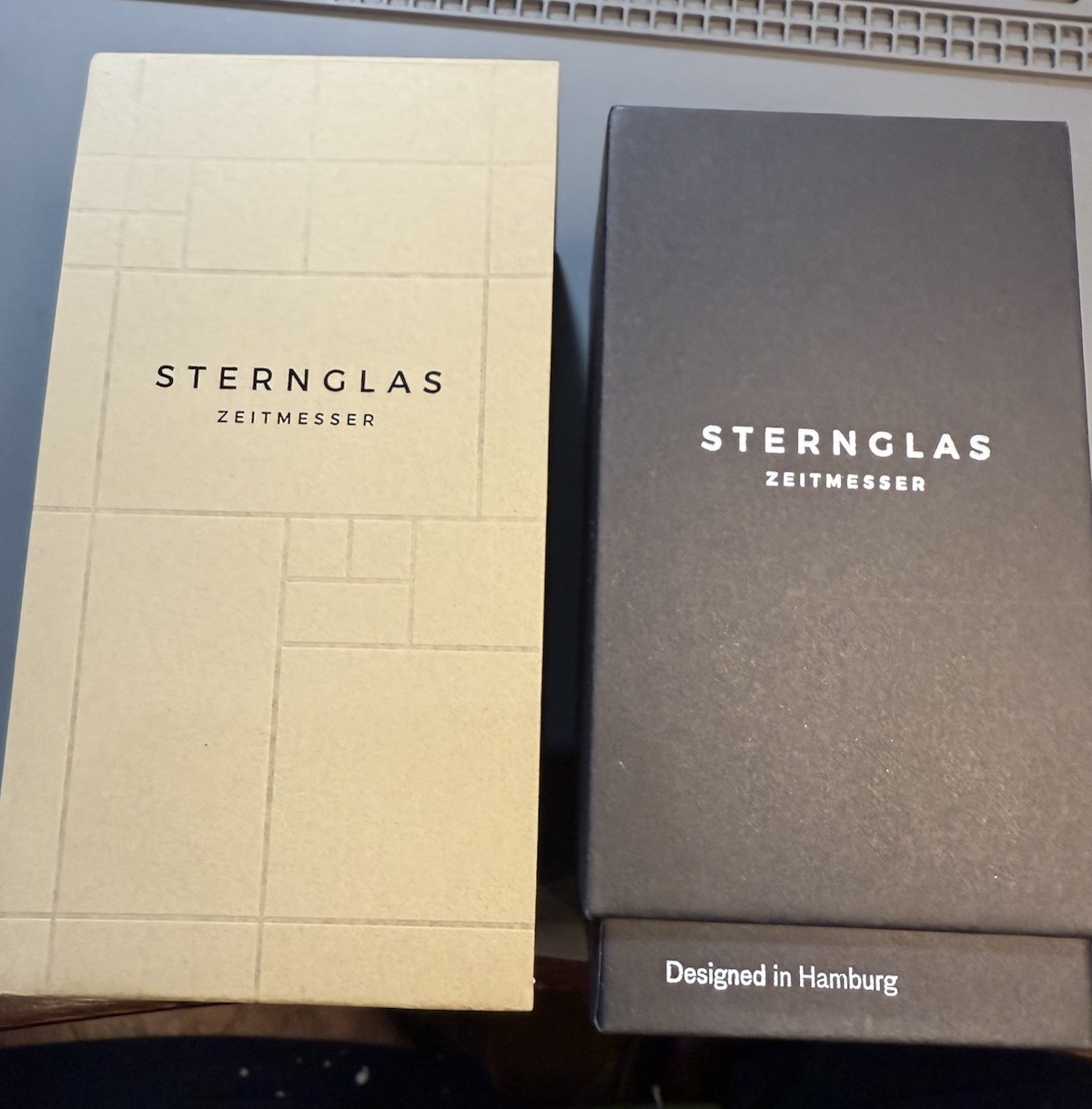 Sternglas Sedius White/Silver Dial Mega Quartz –S01-SD01-HE02 – Box & Papers