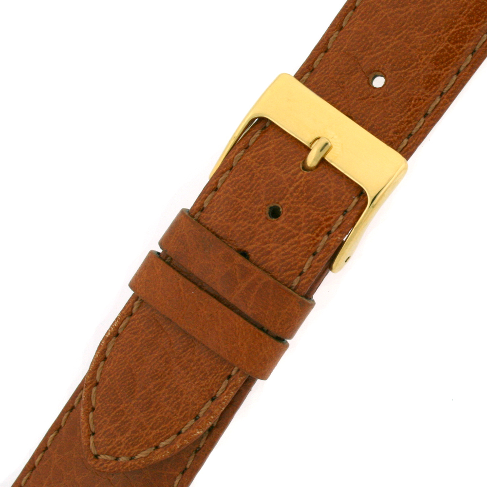 Watch Band Calfskin Genuine Leather Brown Padded 12 14 16 18 20 21mm 22 24