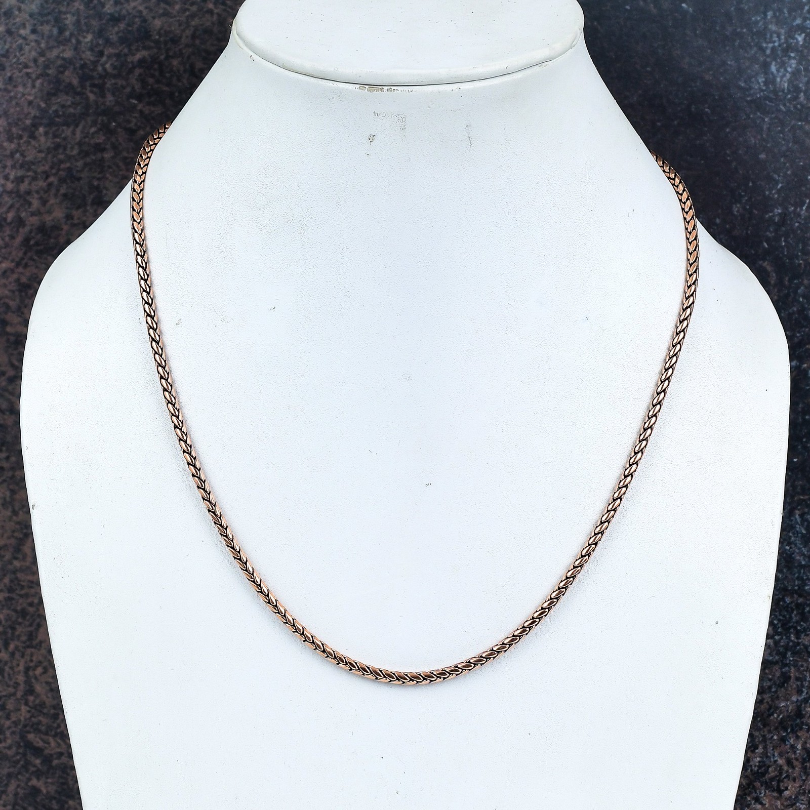 Pure Copper Bar Chain Bar Chain For Pendant Solid Oxidized Chain For Men & Women