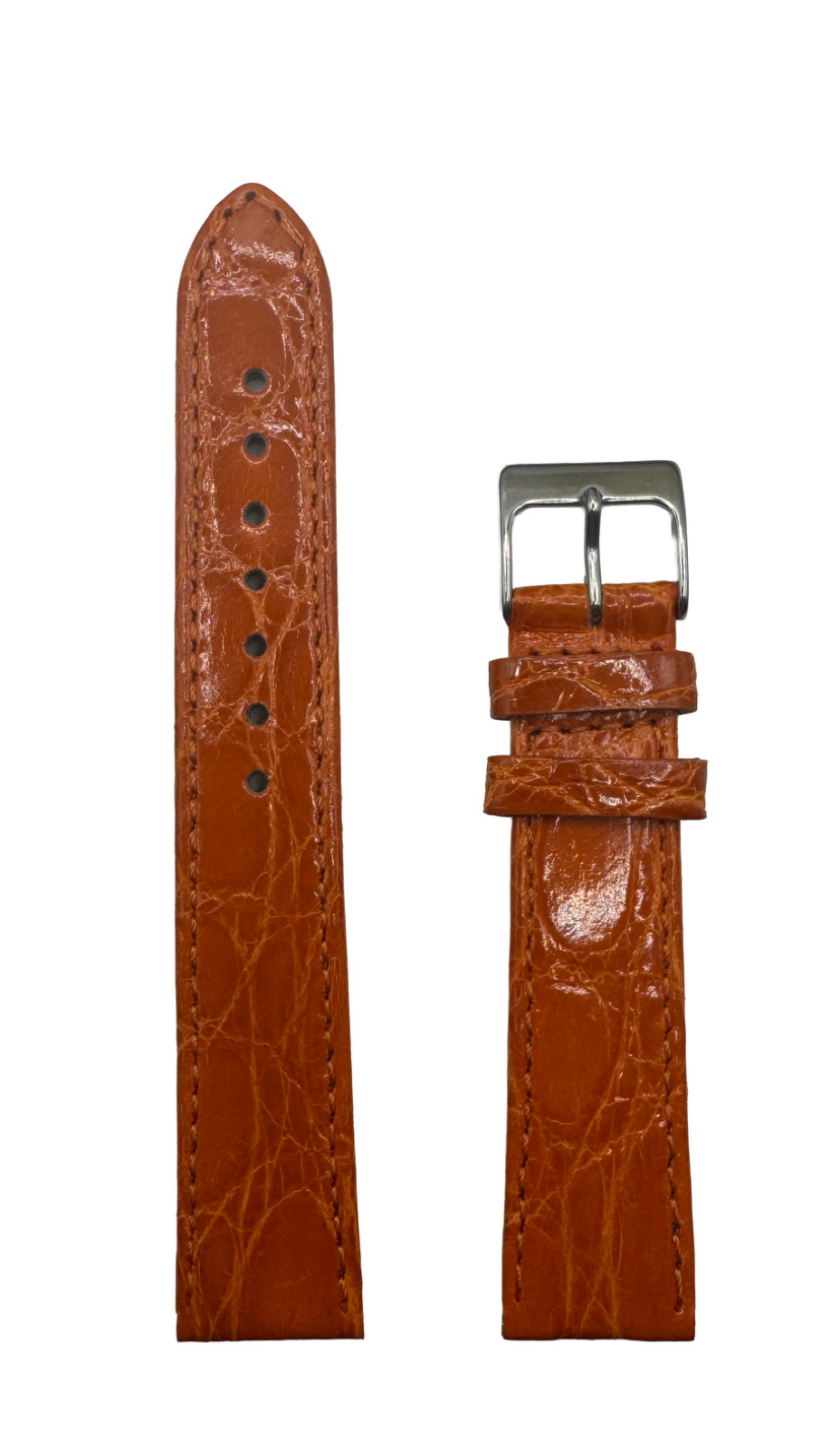 Genuine Coconut Flat Sewn Strap 11.7×7.5cm 14-16-18-20-22mm Made in Italy