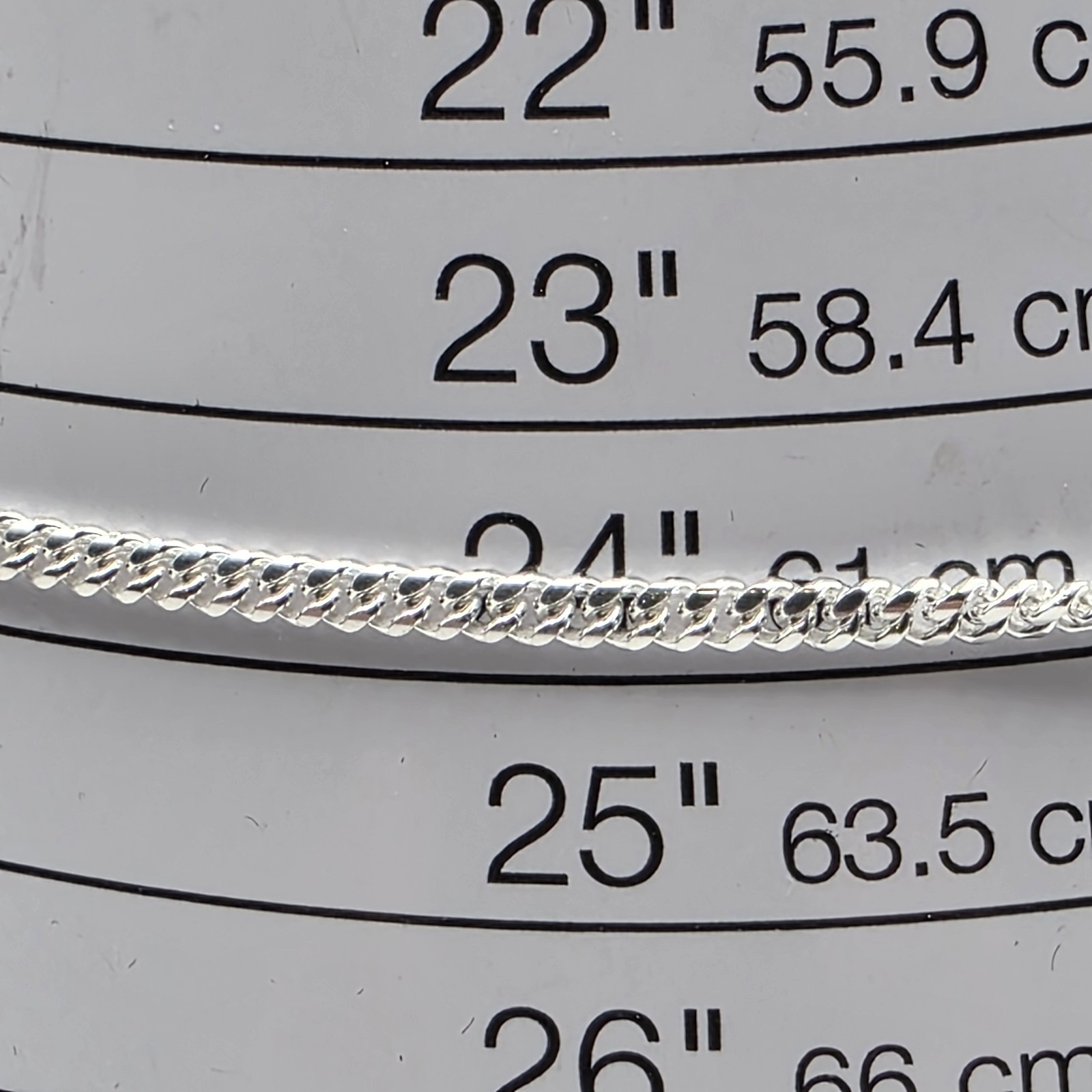 NWT Italy 925 Sterling Silver Miami Cuban Link Chain 24″ 3.0mm 15.4g Unisex